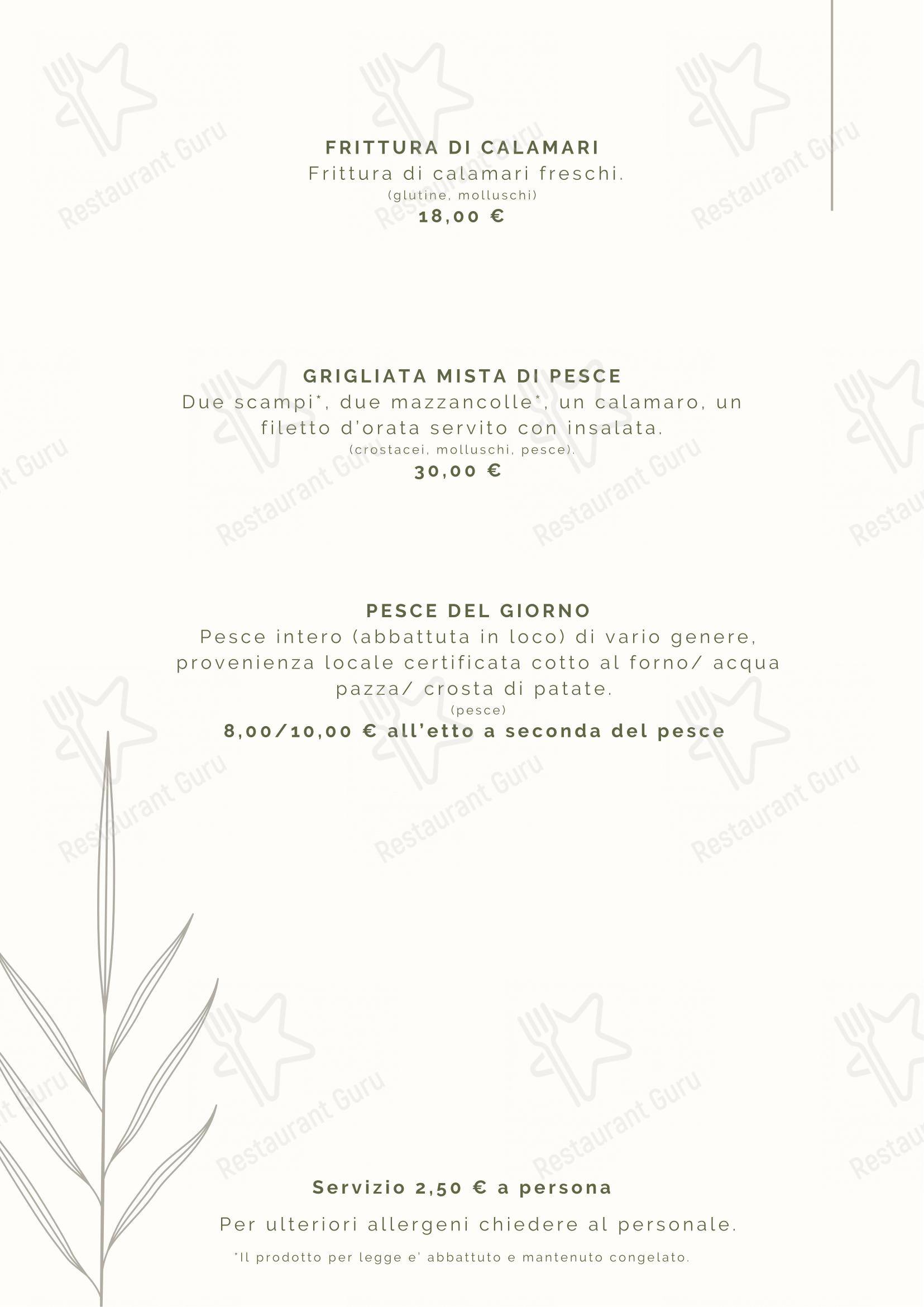 Menu di Tre Nodi Ristorante & Beach Bar - Menu