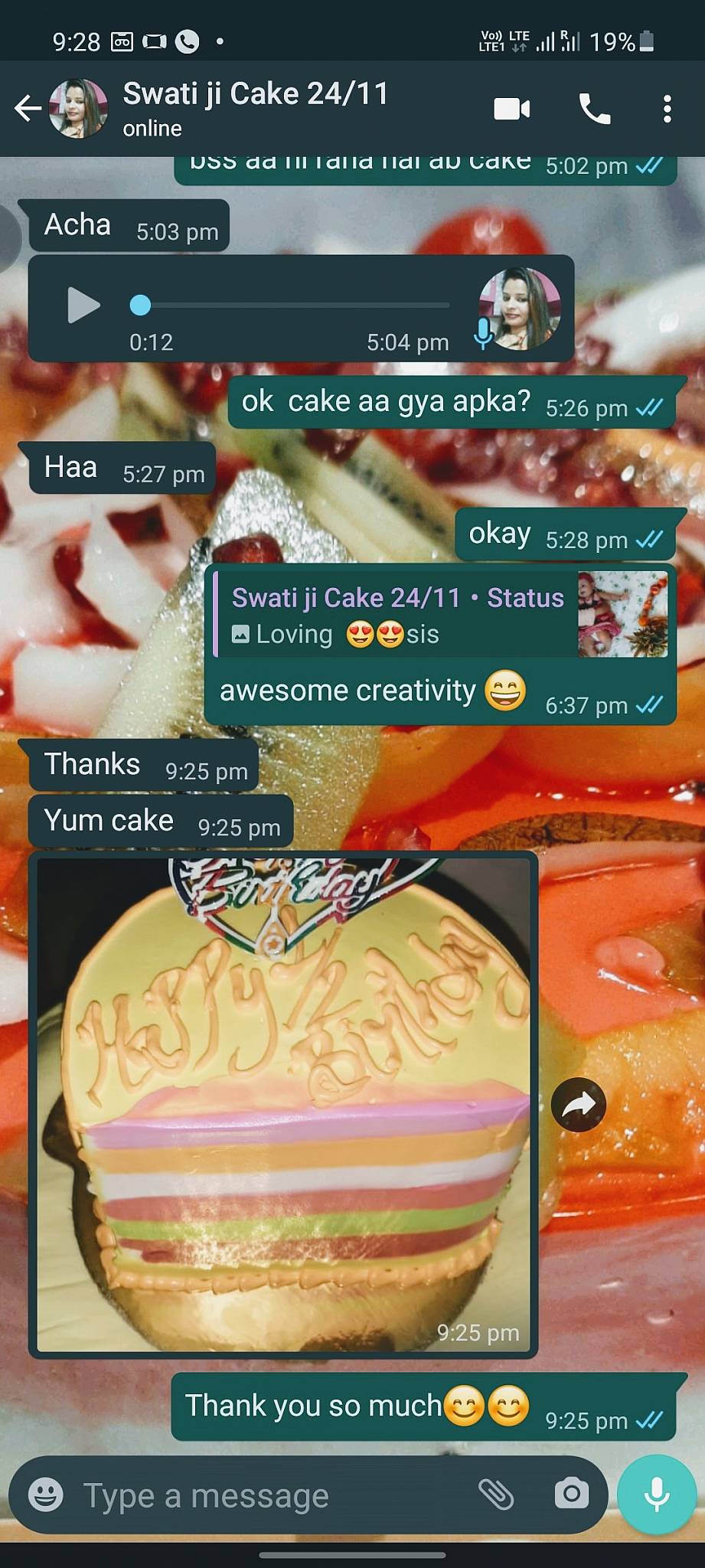 Magic Cakes & Bakers menu