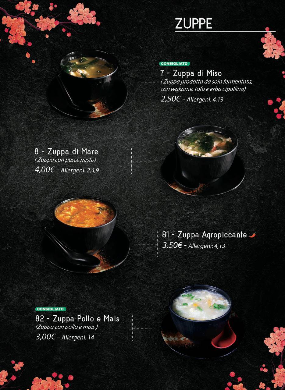 Menu di Ristorante Giapponese Fujisan 