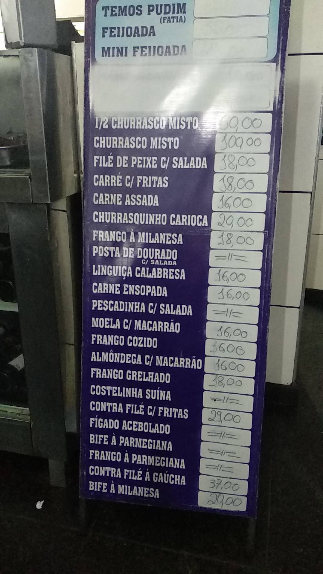 Ubaldino Bistrô cardápio
