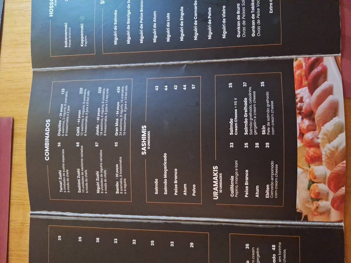 Moa Gastronomia cardápio