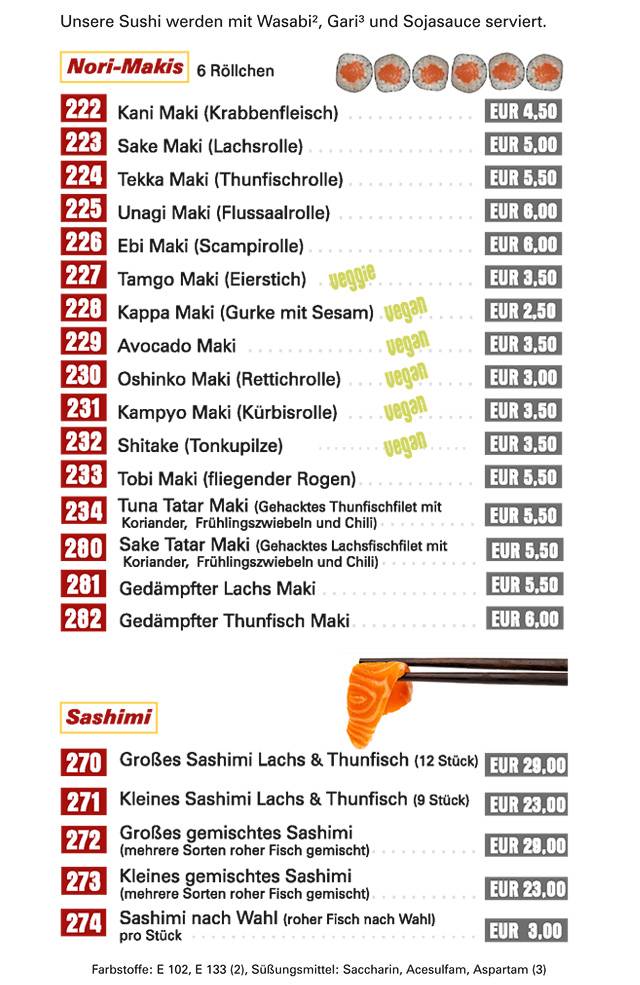 Menu de Umeshu Sushibar & Takeaway