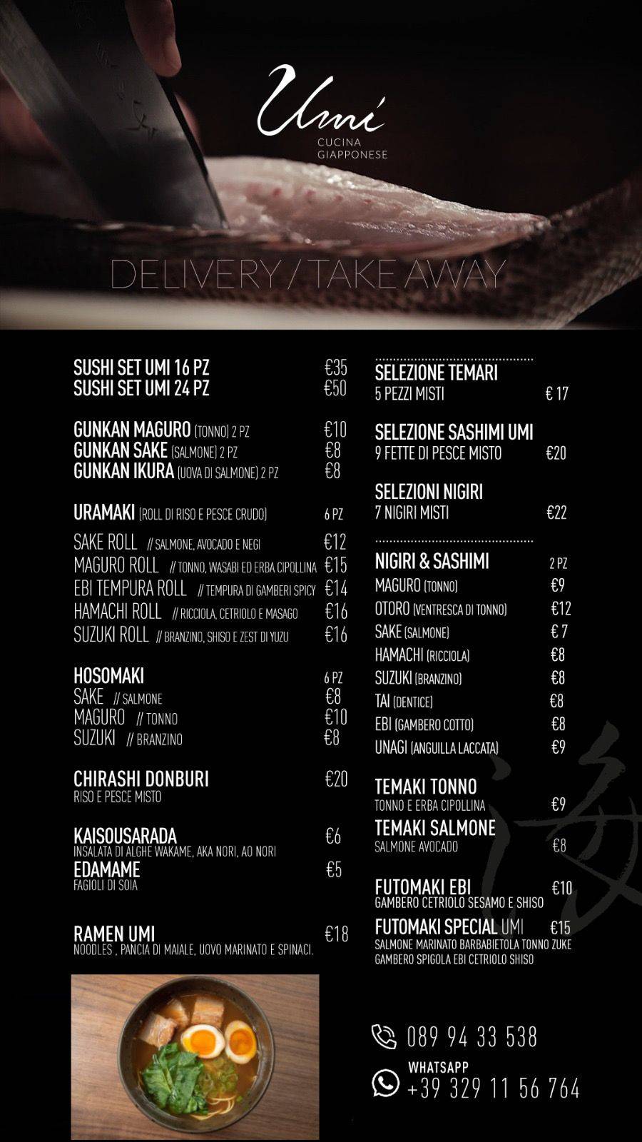 Menu di Umi _ Cucina Giapponese