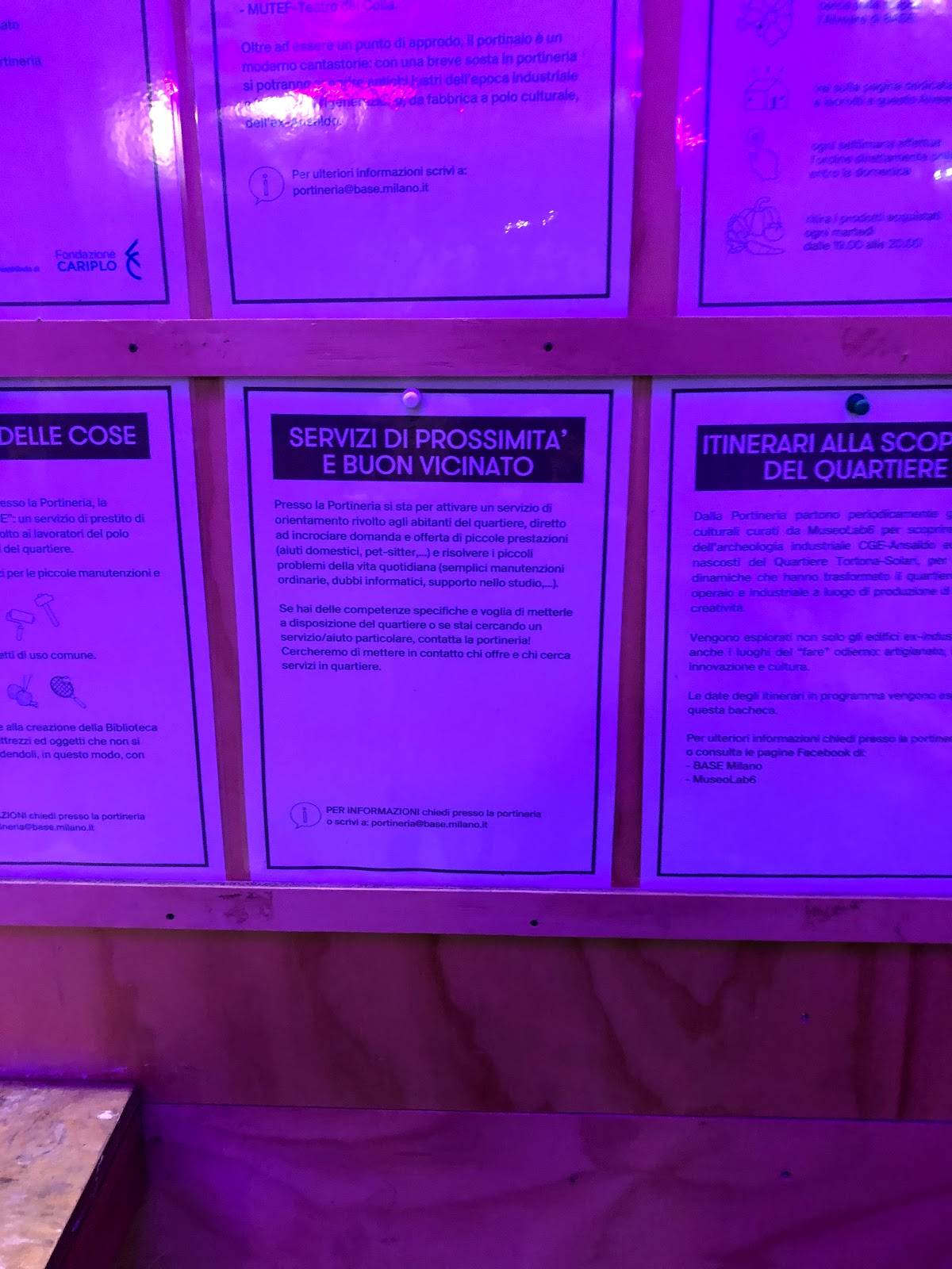 Menu di bistroBASE 