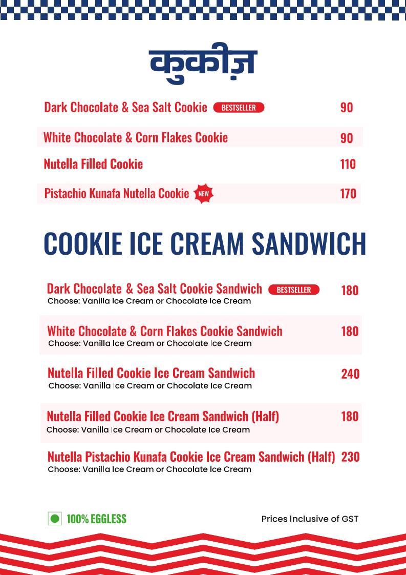 Uncle Goons menu