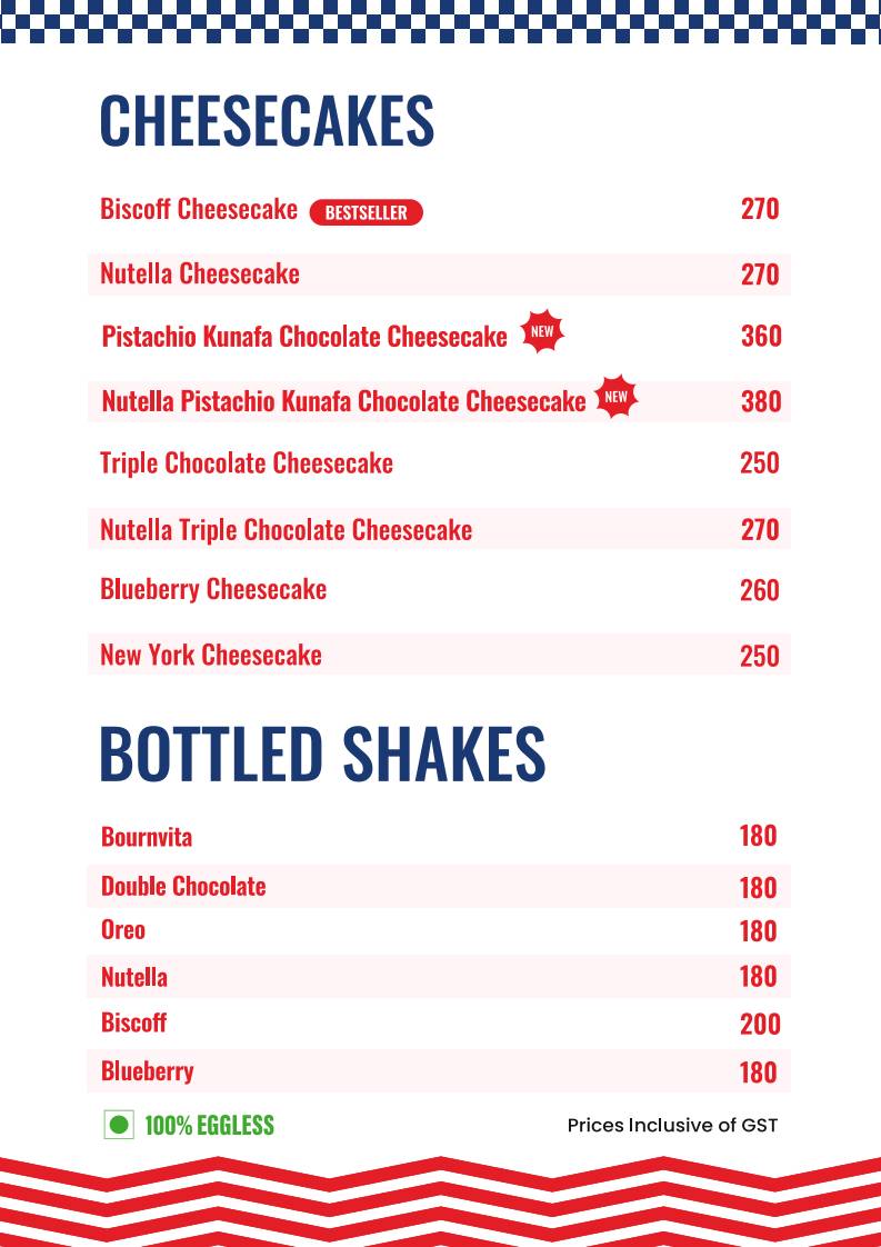 Uncle Goons menu