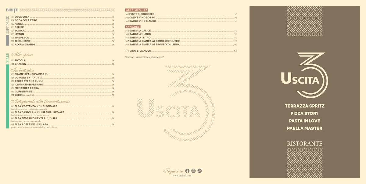 Menu de Uscita 3 Bistròrante