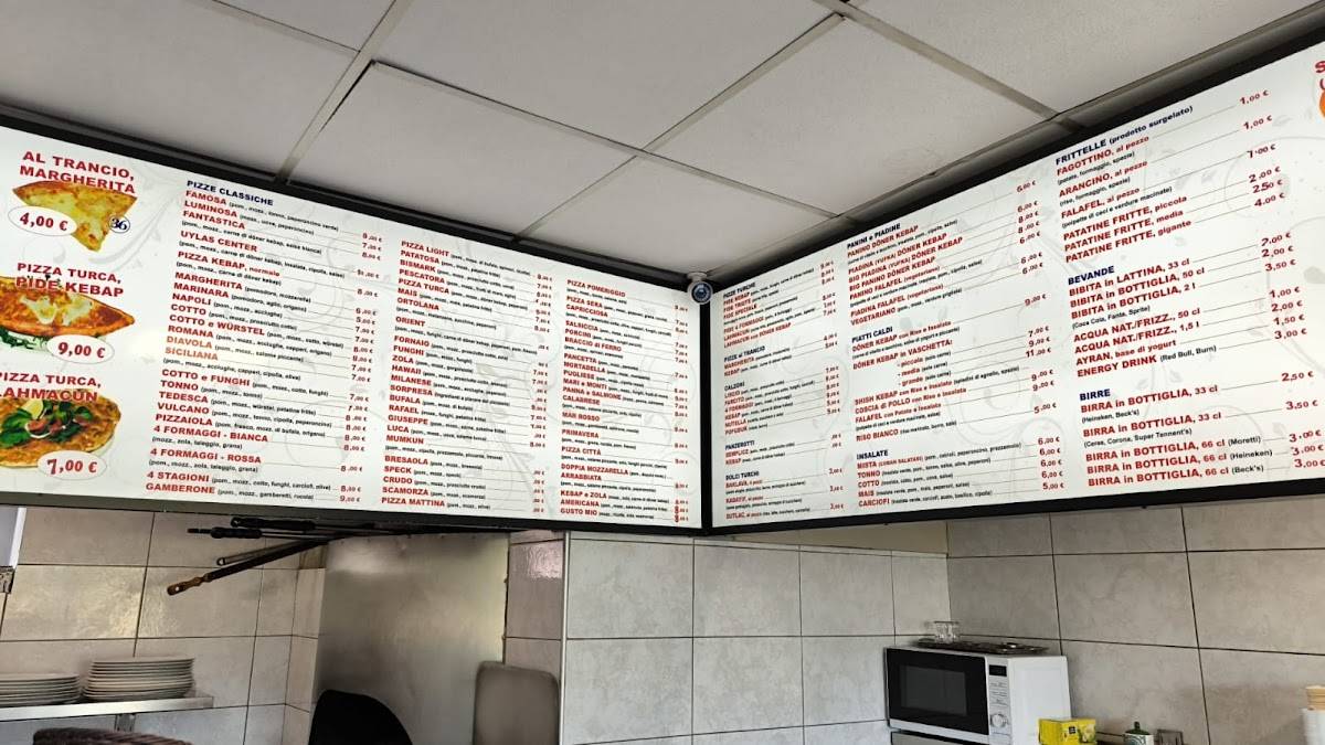 Menu di Uylas Kebap Center Turkish Kebap-Pizza 