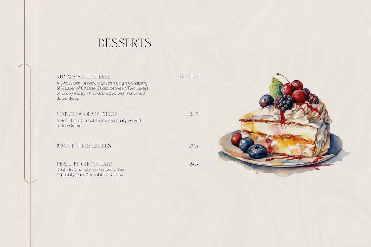 VUÉ - Coffee & Cocktail Bar menu