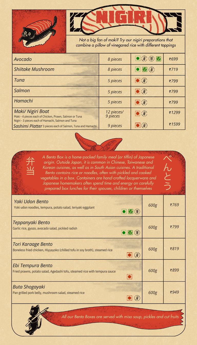 Bento B menu