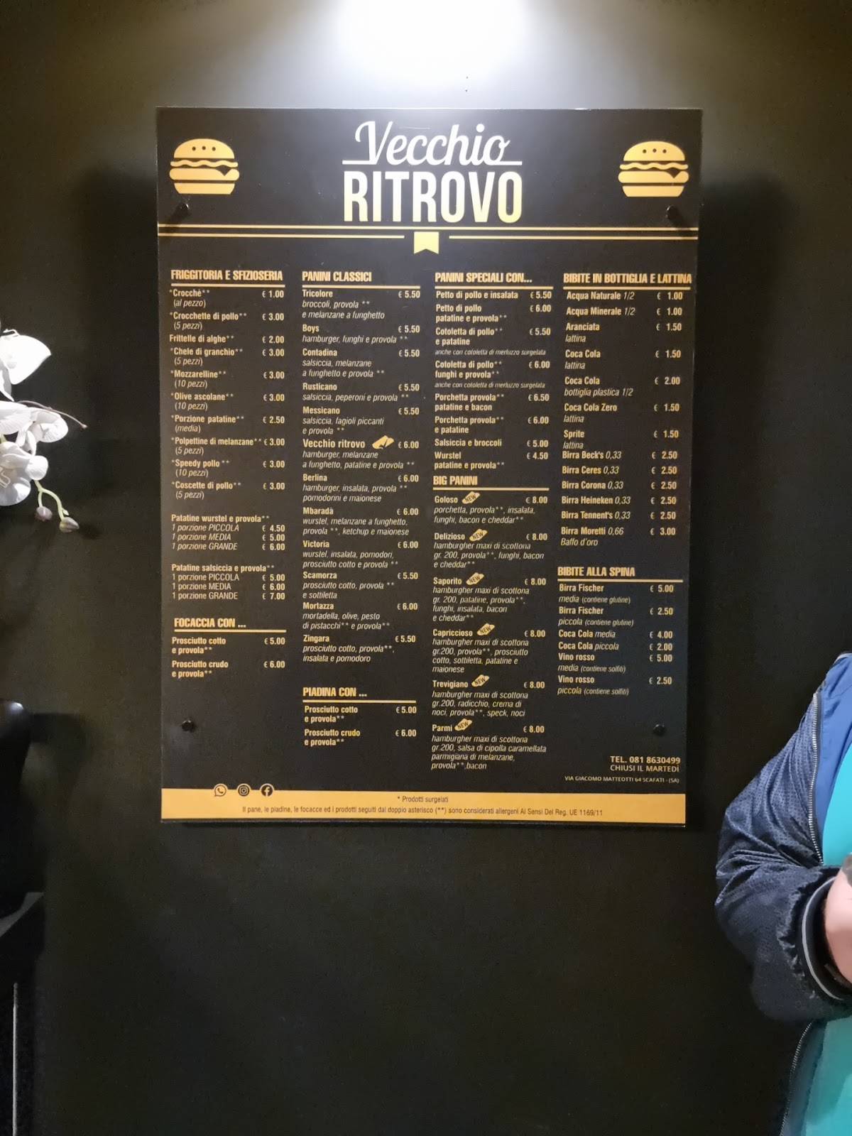 Menu di Vecchio Ritrovo 