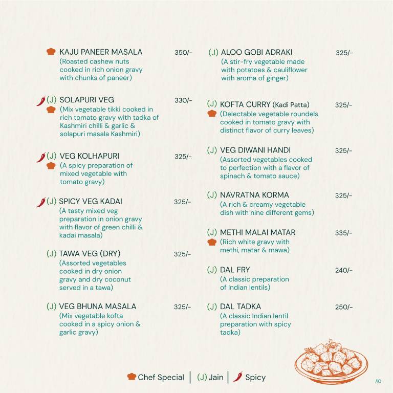 Veg & Co. menu