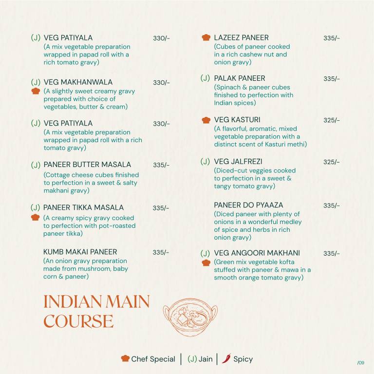 Veg & Co. menu