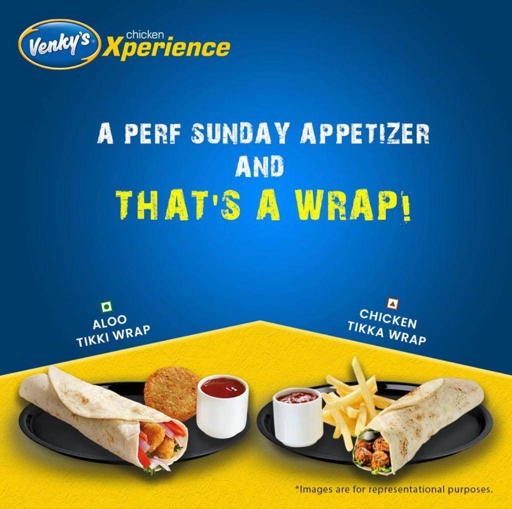 Venky's Chicken Xperience menu