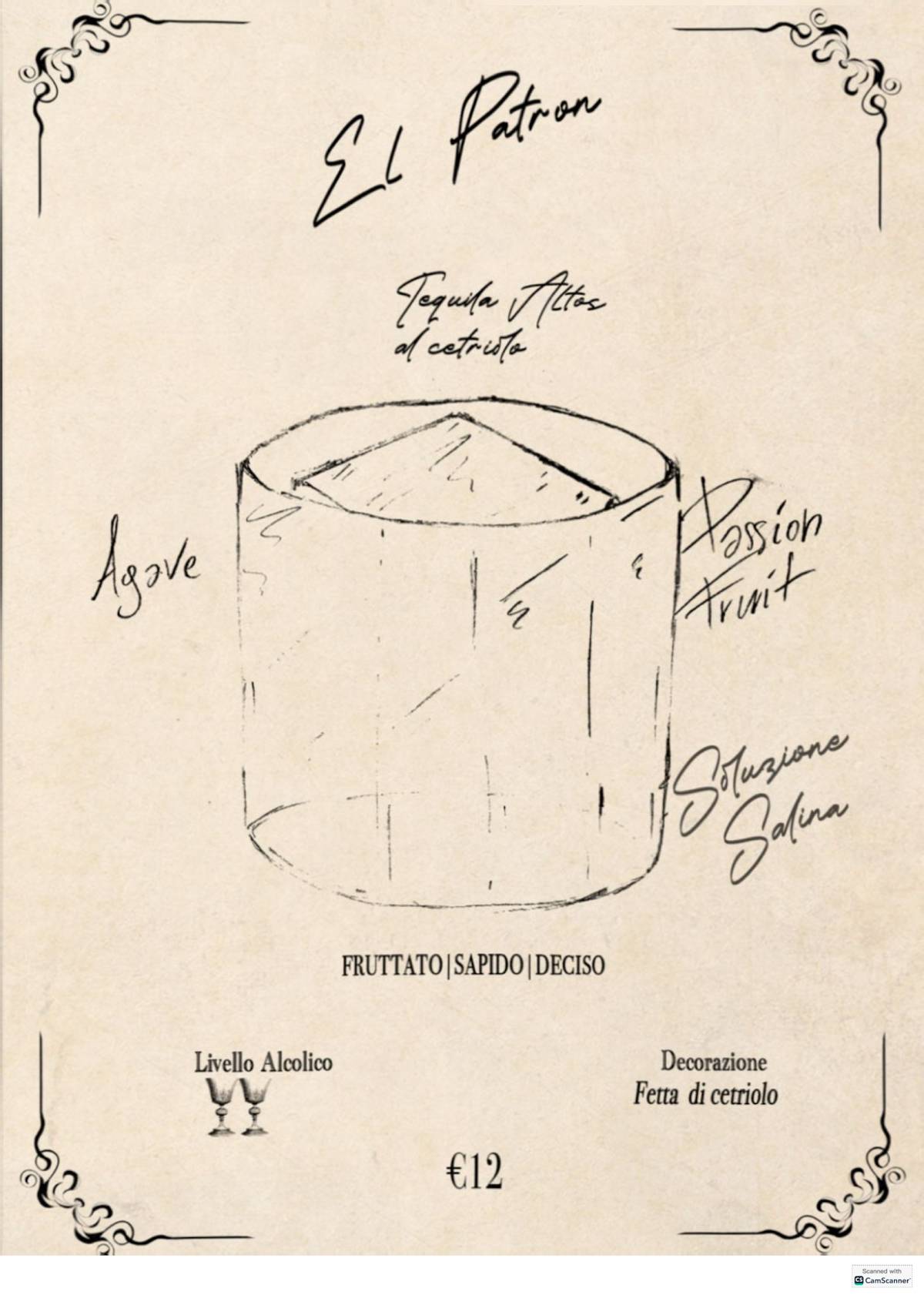 Menu di Cortile Verga Ortigia 