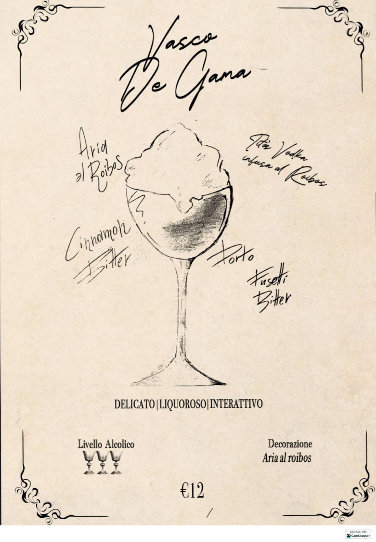 Menu di Cortile Verga Ortigia 