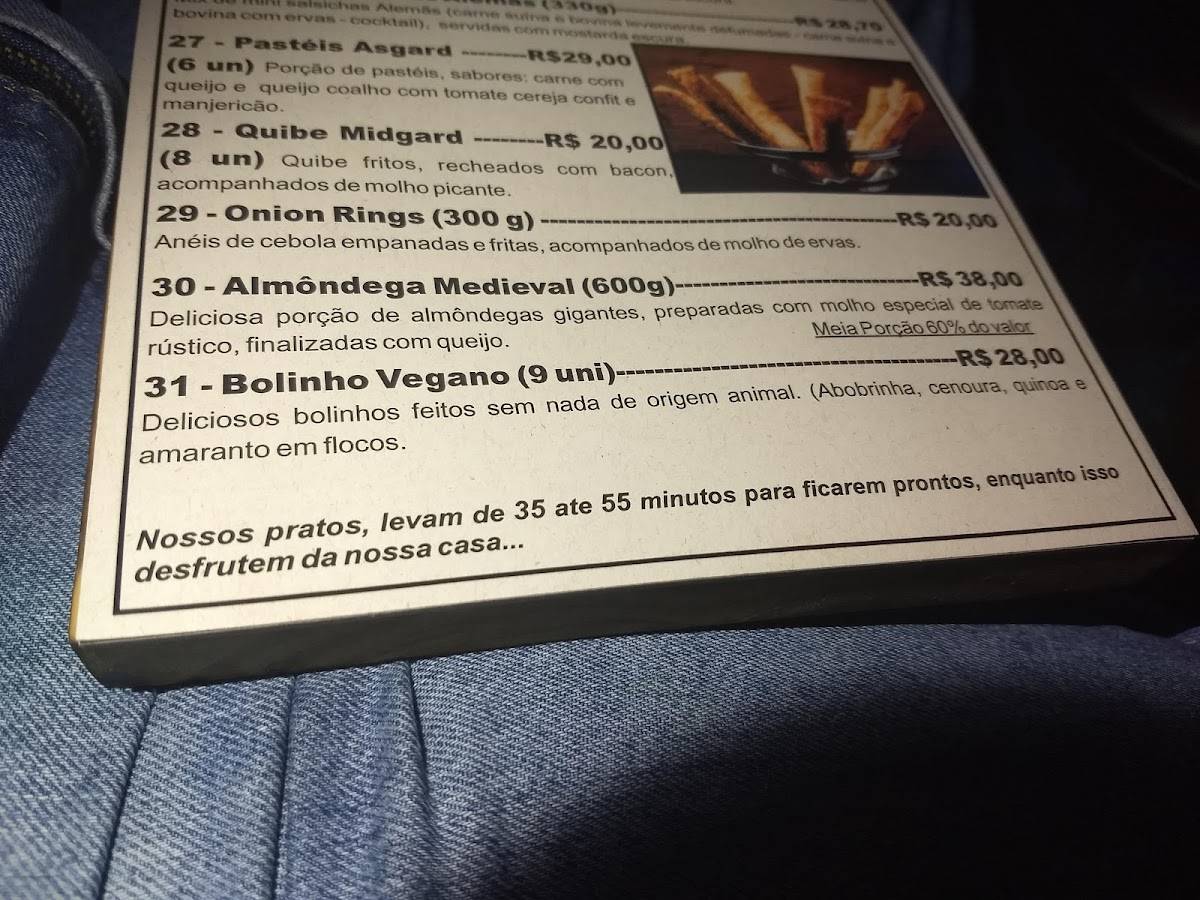 Vikings Pub cardápio