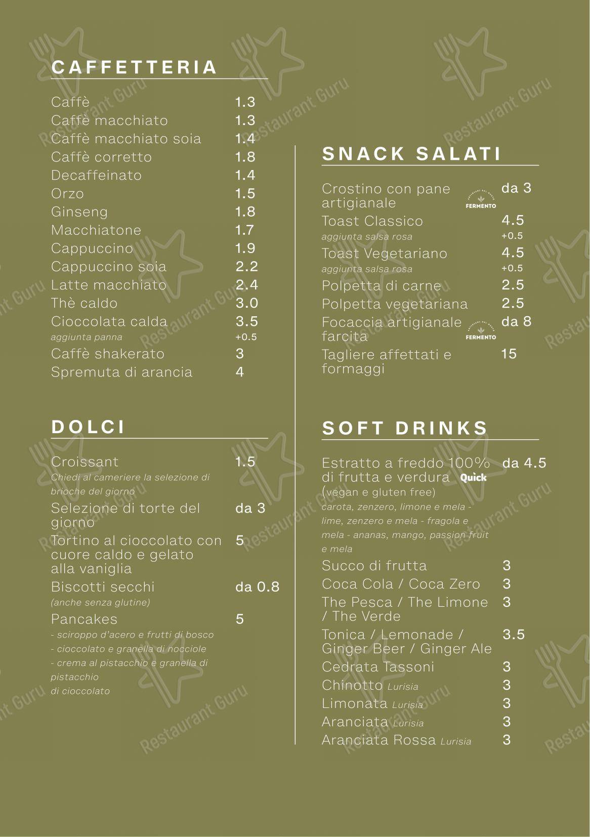 Villa Varda - Bistrot e Caffè Letterario in Brugnera - Menu