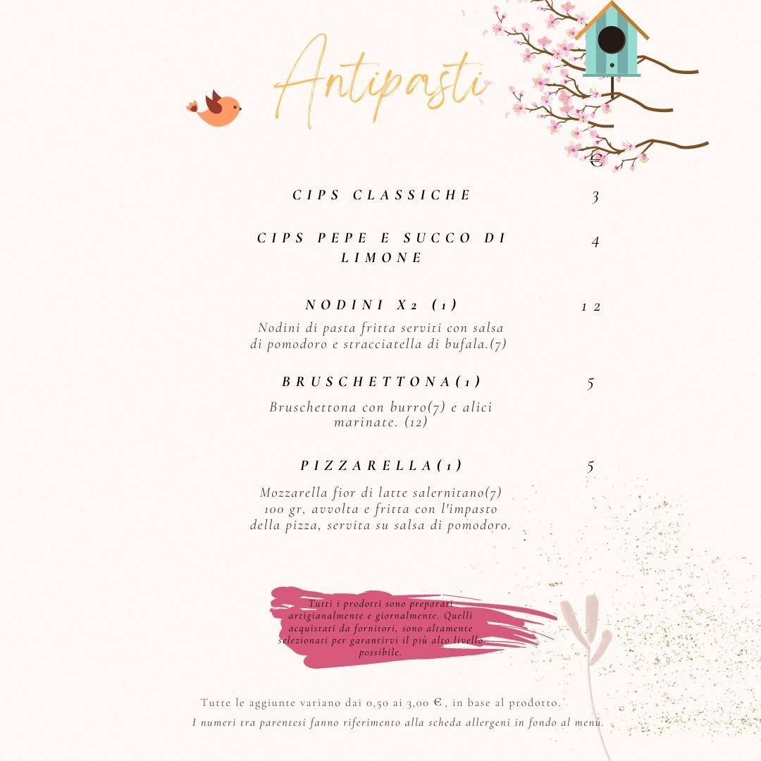 Menu di Vinirìa Di Andrea Purpura 