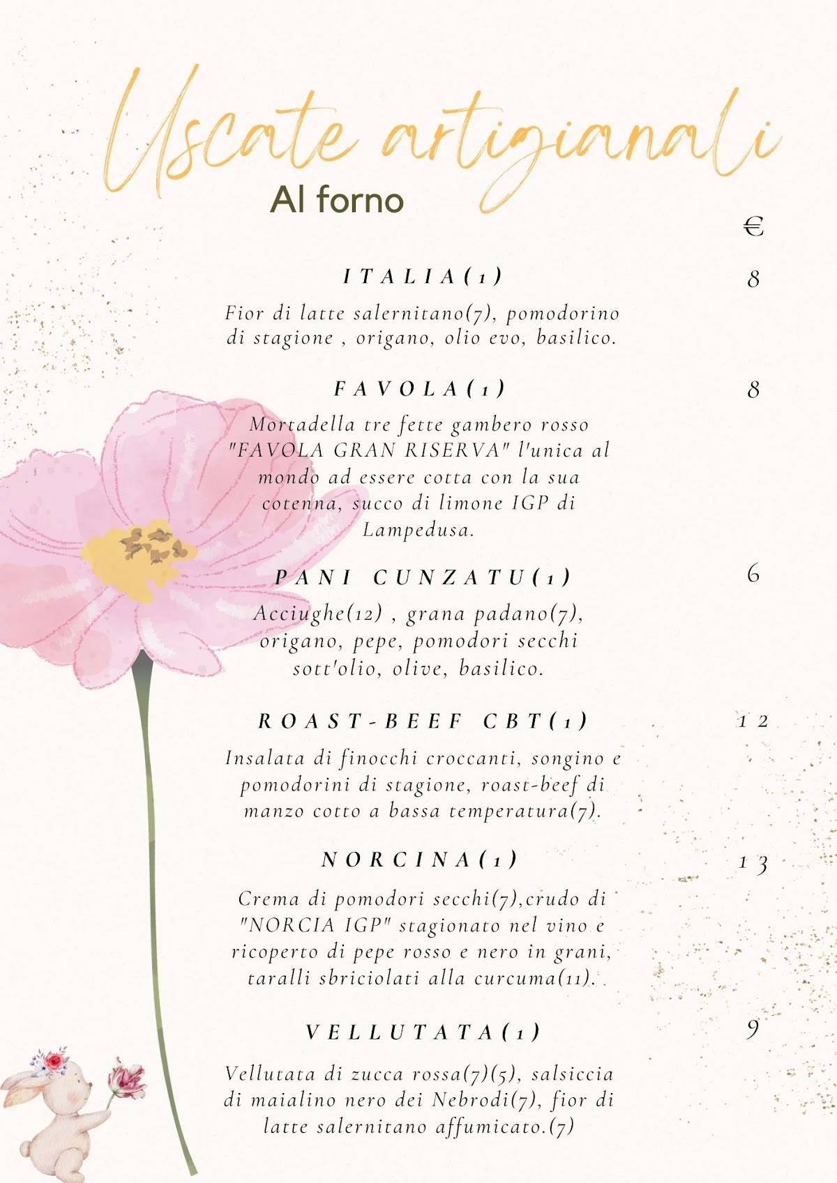 Menu di Vinirìa Di Andrea Purpura 