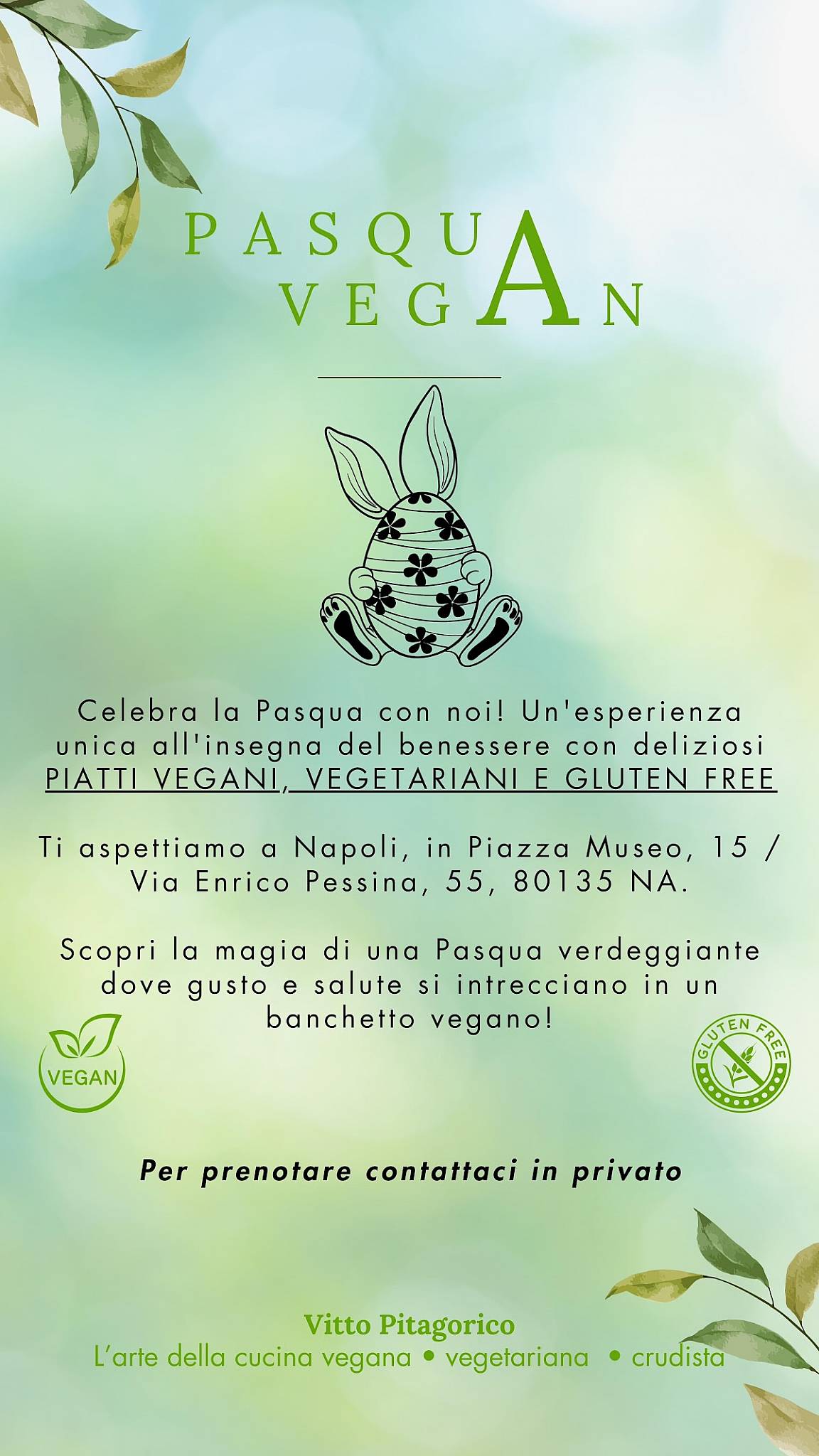 Menu di Ristorante Vitto Pitagorico Napoli (Vegan-Vegetariano-Gluten Free) 