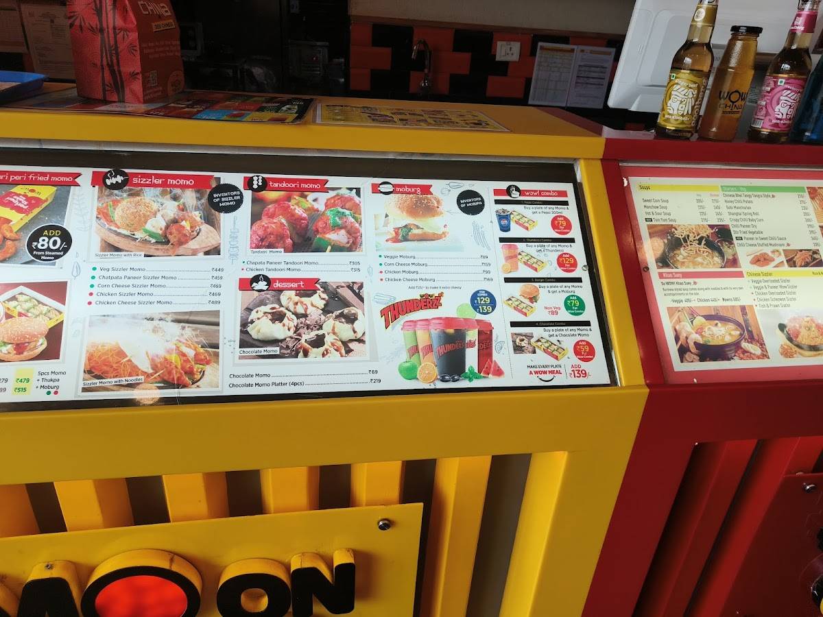 WOW Chicken menu