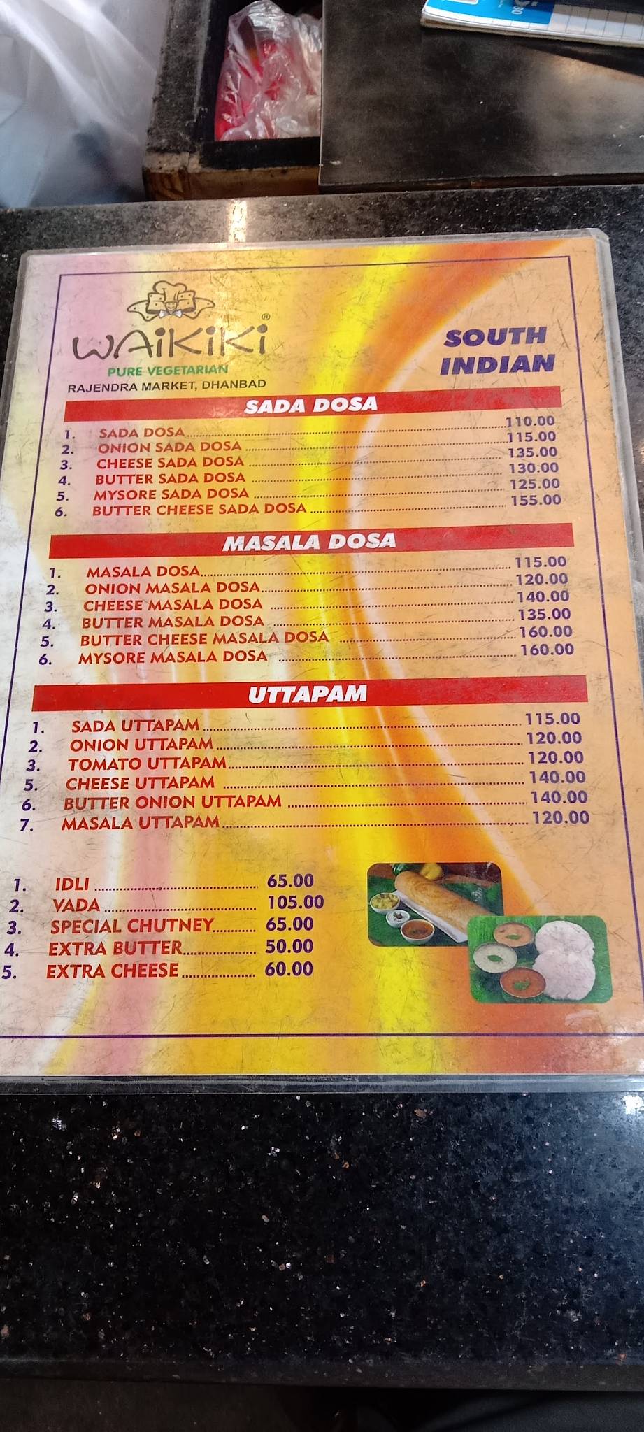 Waikiki menu