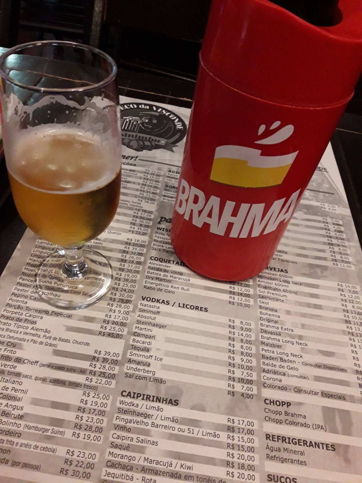 Boteco da Visconde cardápio