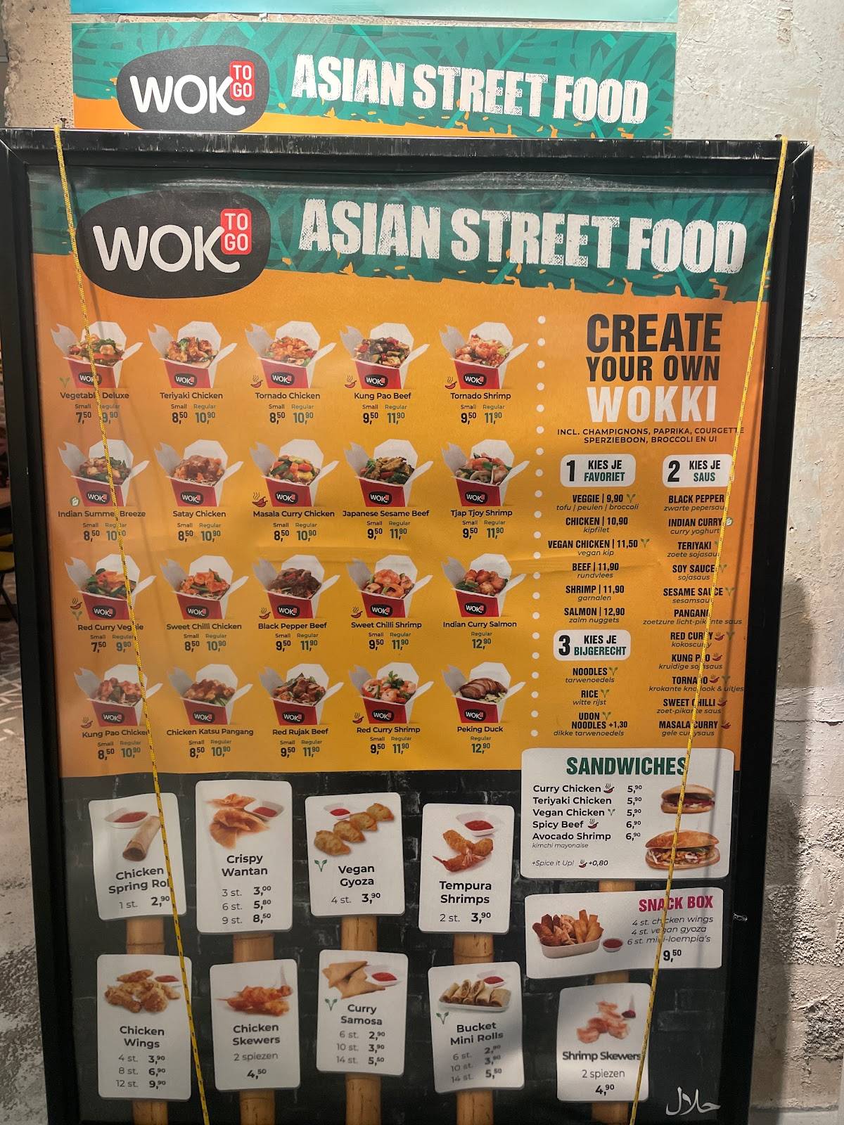Wok to go menu sales