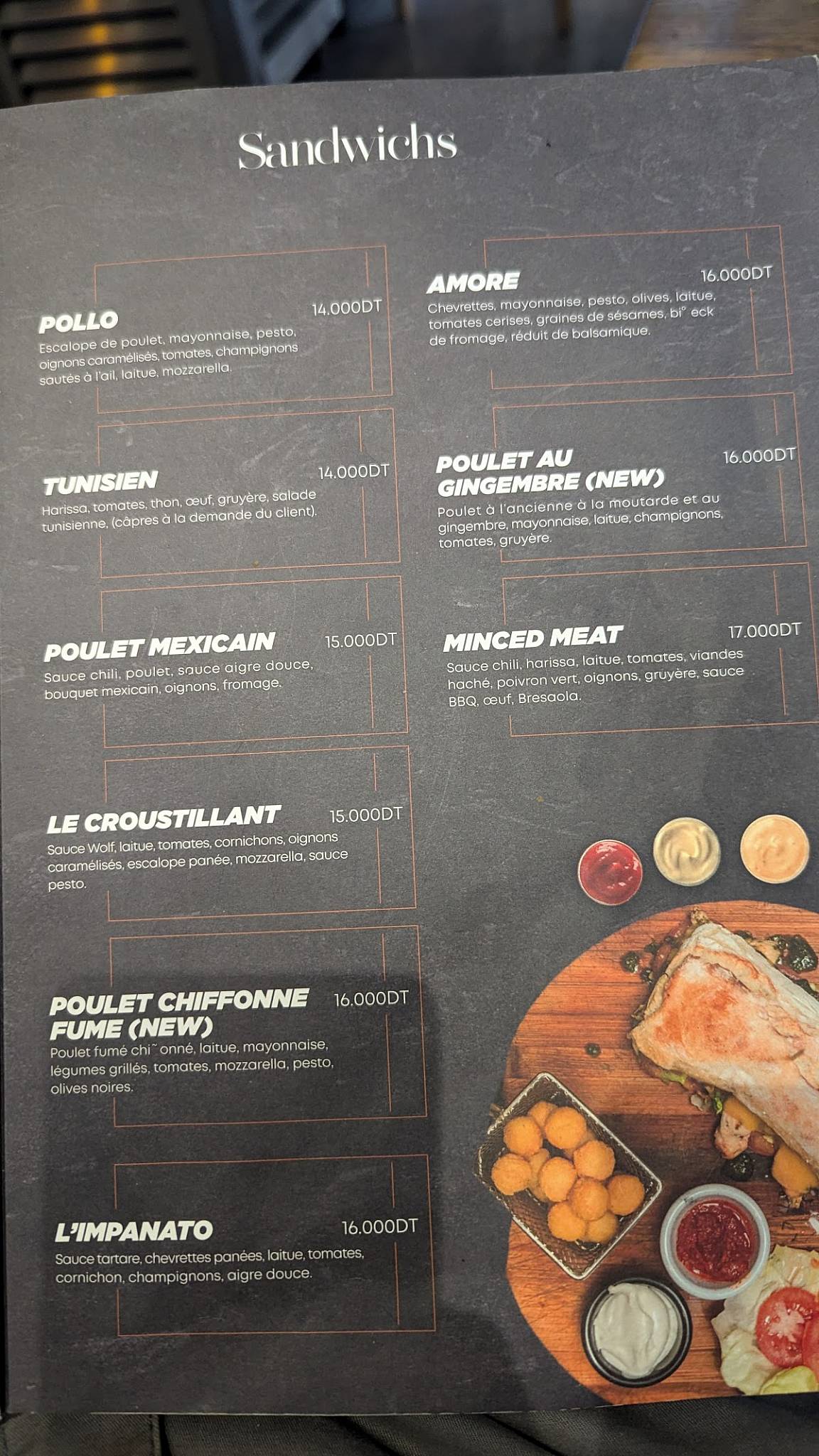 Menu de Wolf And Rabbit