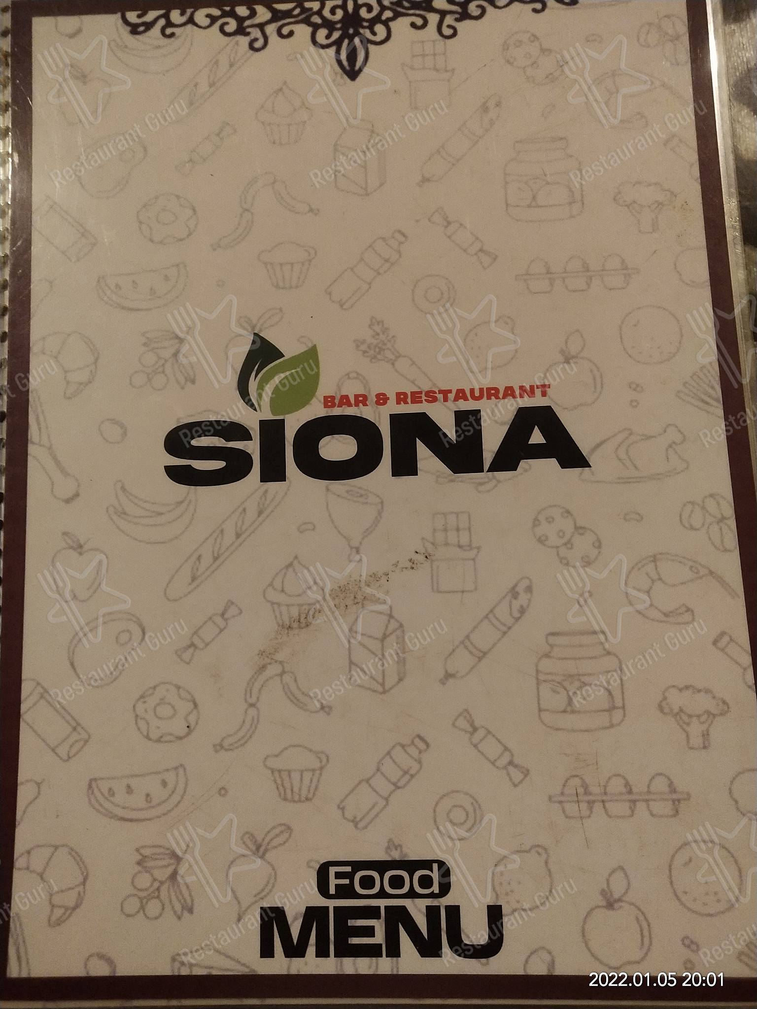 World Kitchen Siona menu