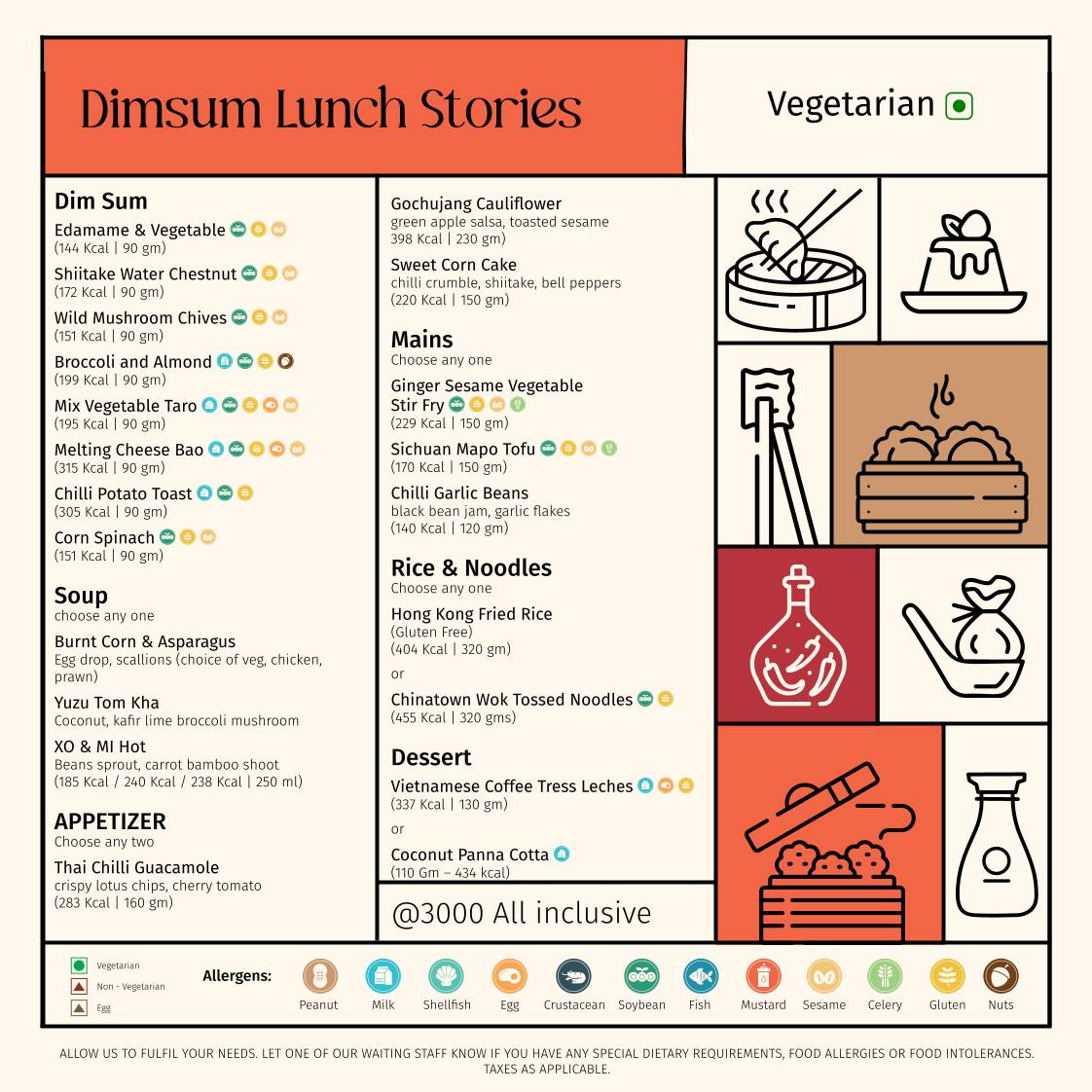 Xo & Mi @ Le Belvedere menu