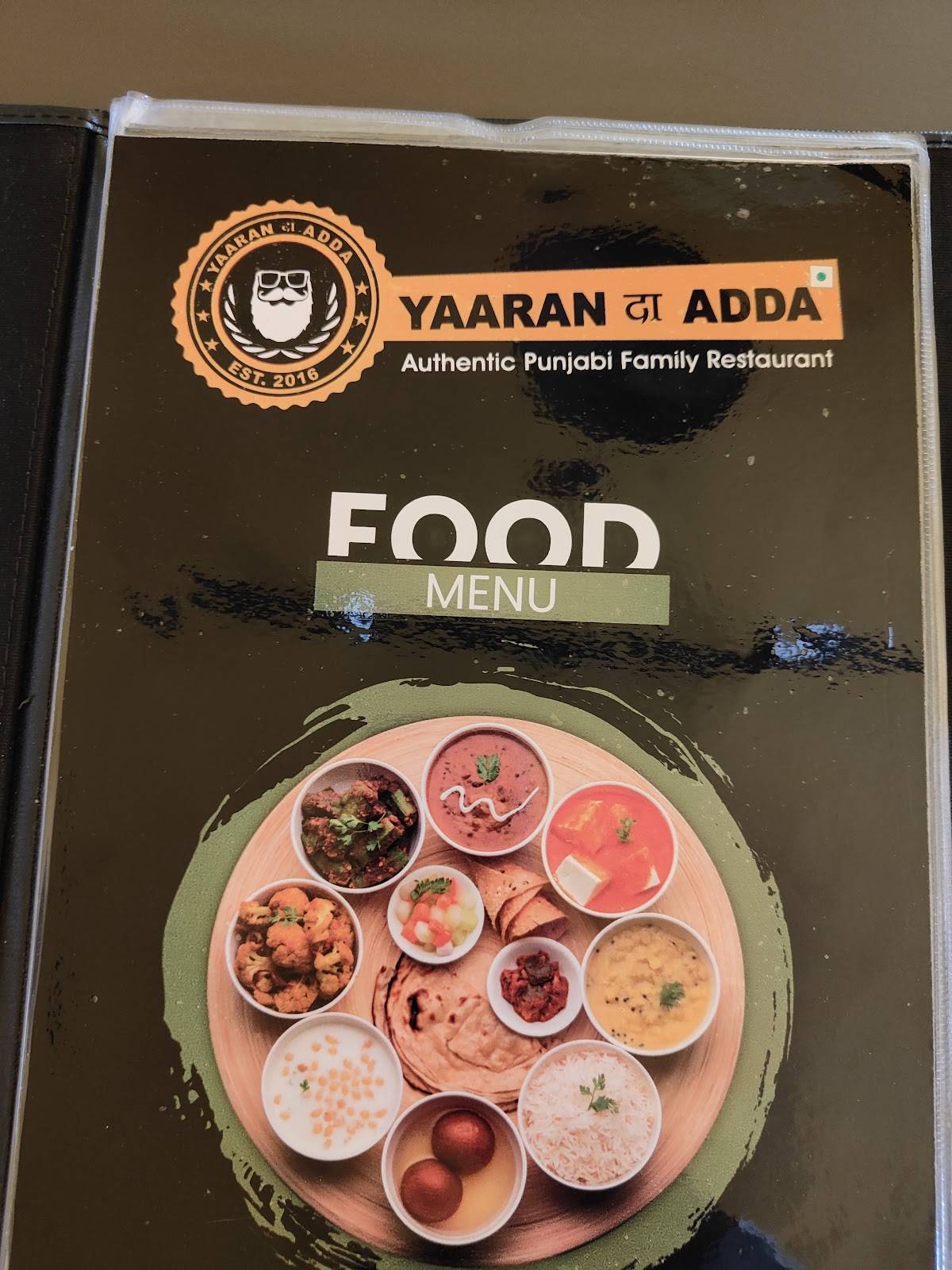 Yaaran Da Adda menu