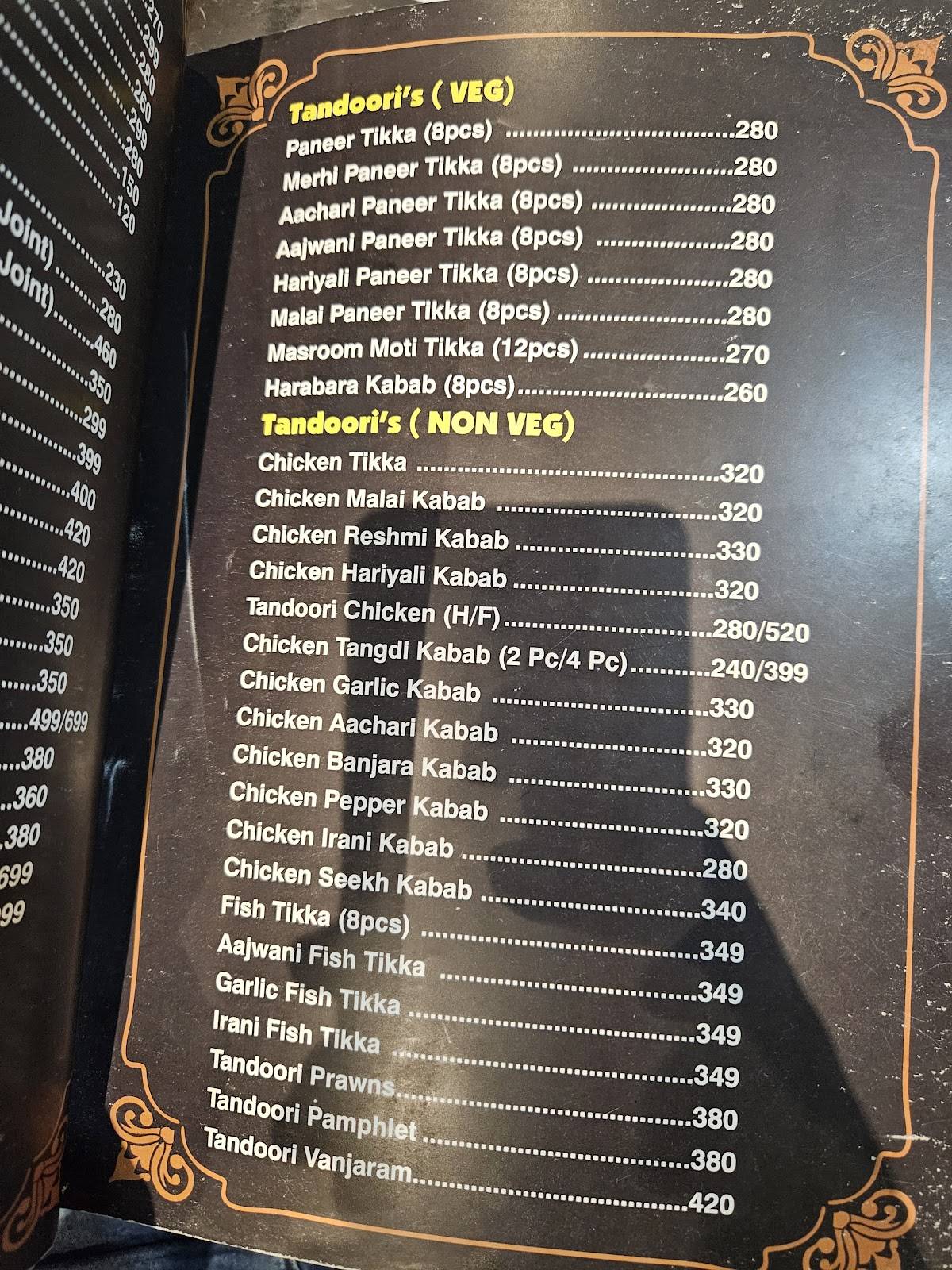 Zaika menu