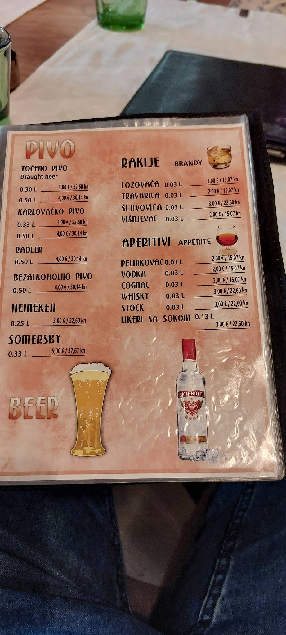 Menu de Zalogajnica "Rade"