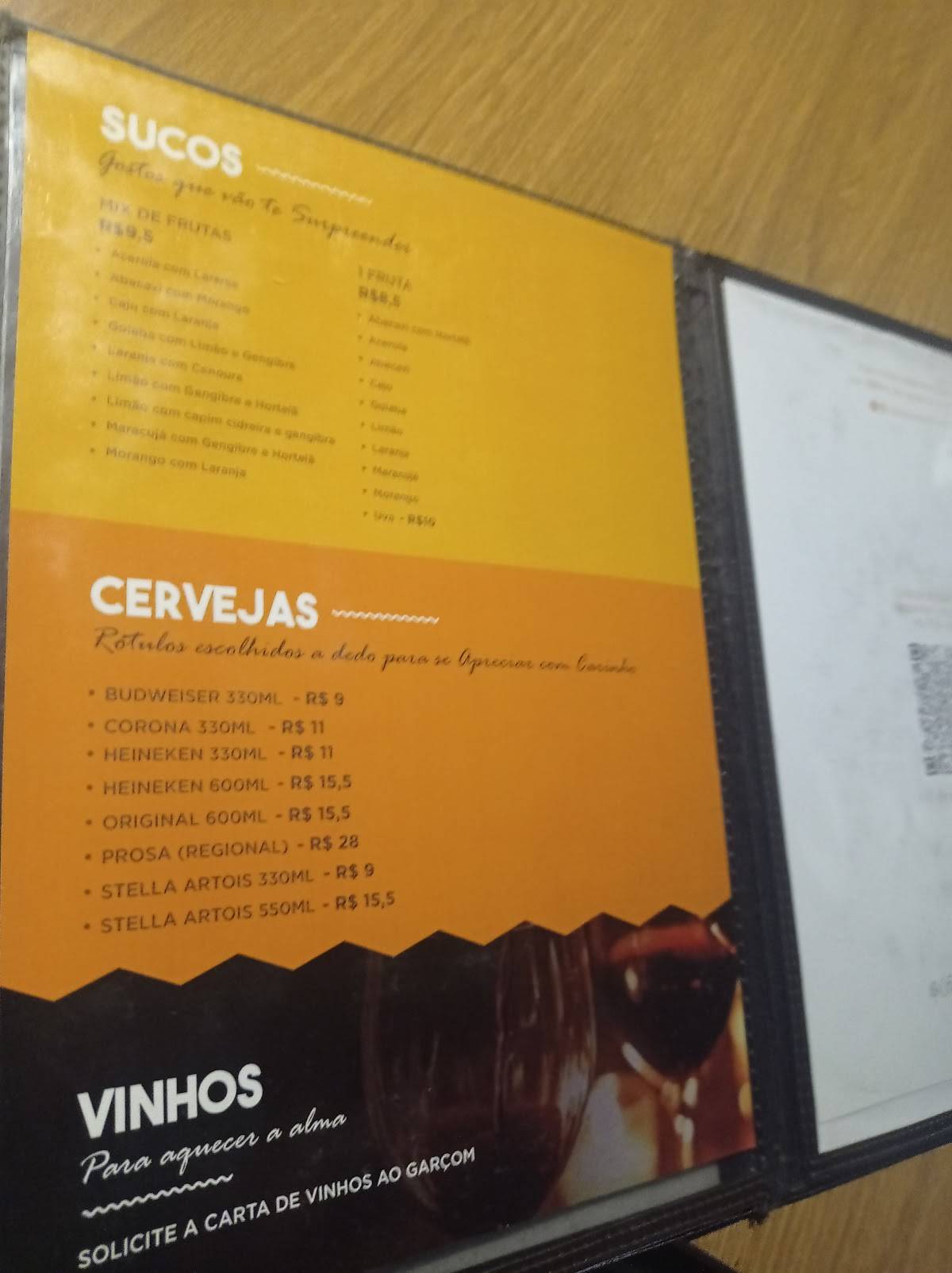 Zapi Zen cardápio