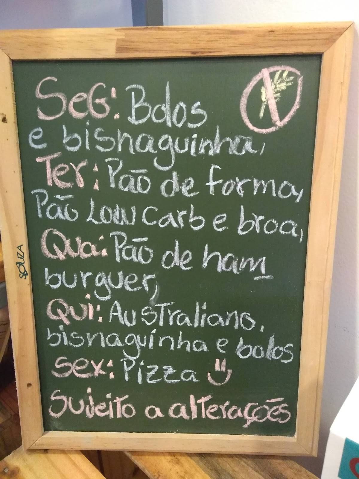 Zero Trigo Padaria Sem Gluten cardápio