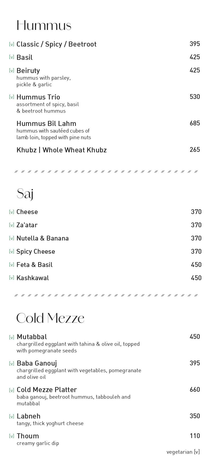 Zima menu