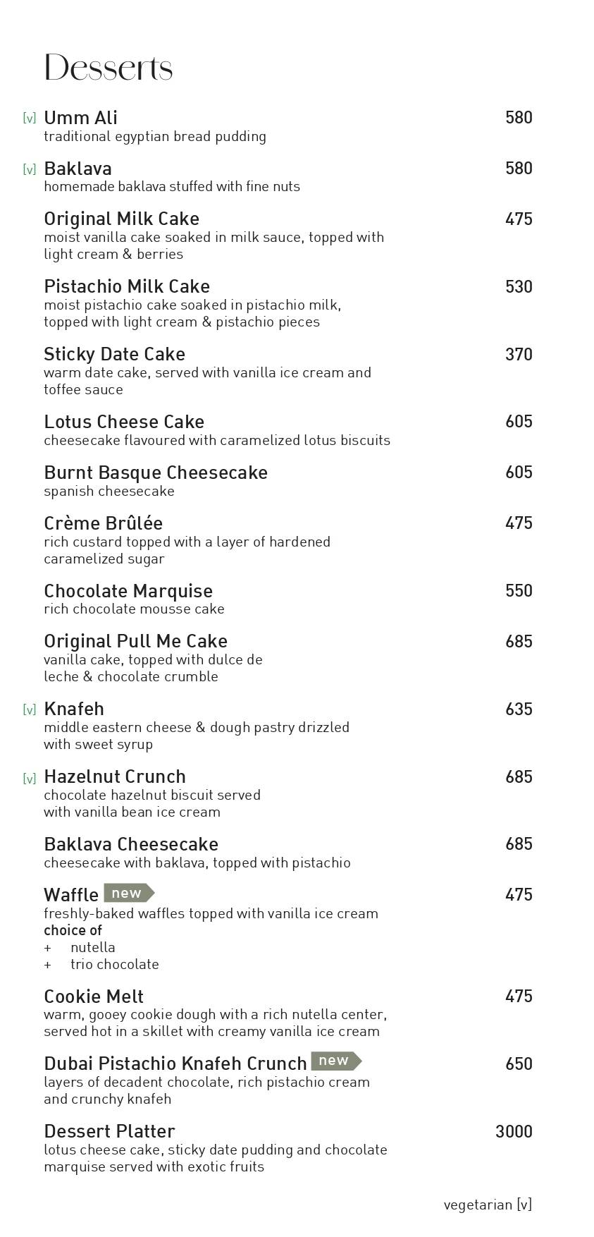 Zima menu