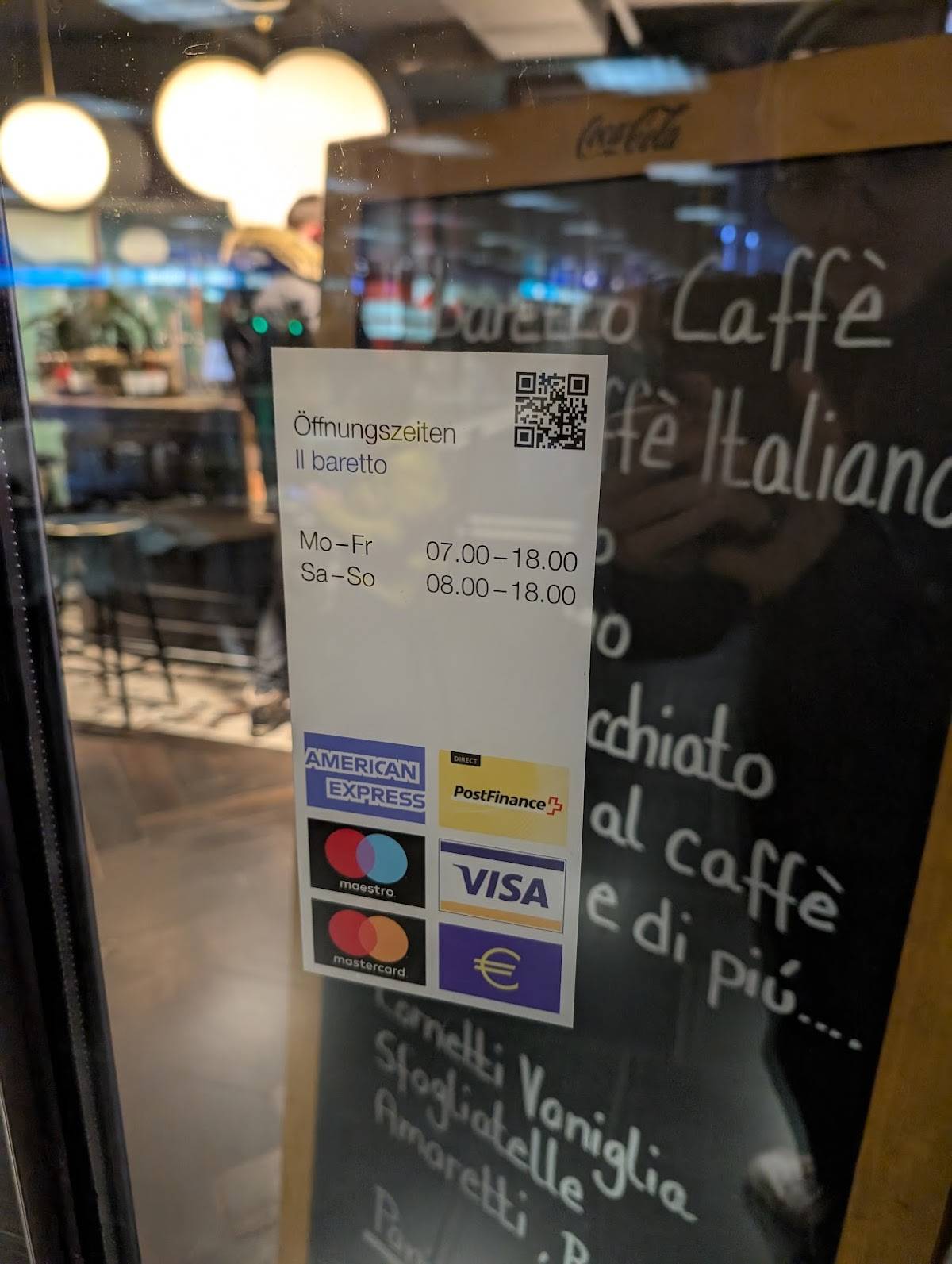 Menu di il baretto ShopVille 