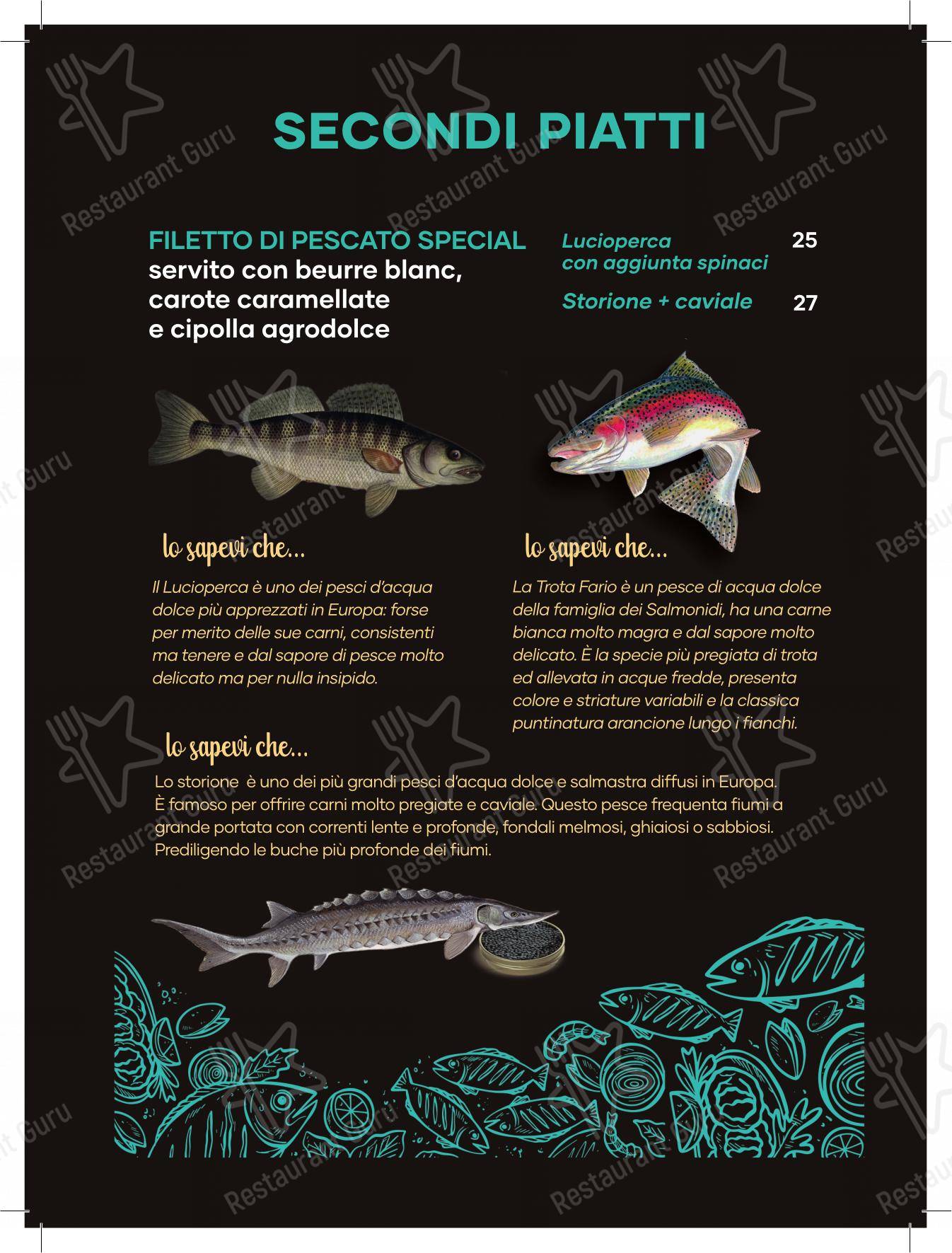 Menu per Ristorante Di Pesce in Cecina