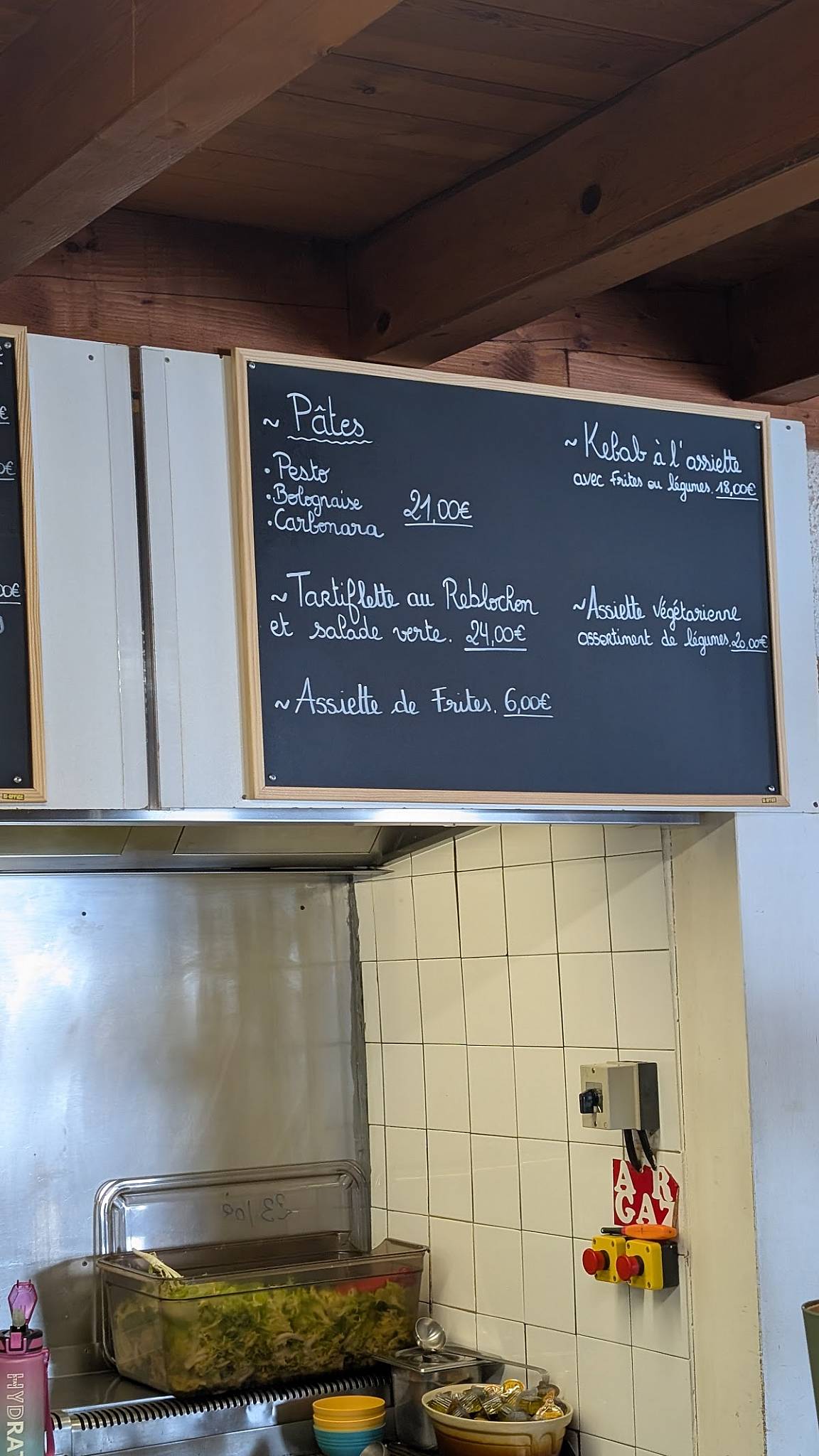 Menu de Restaurant d’altitude le Valbelle