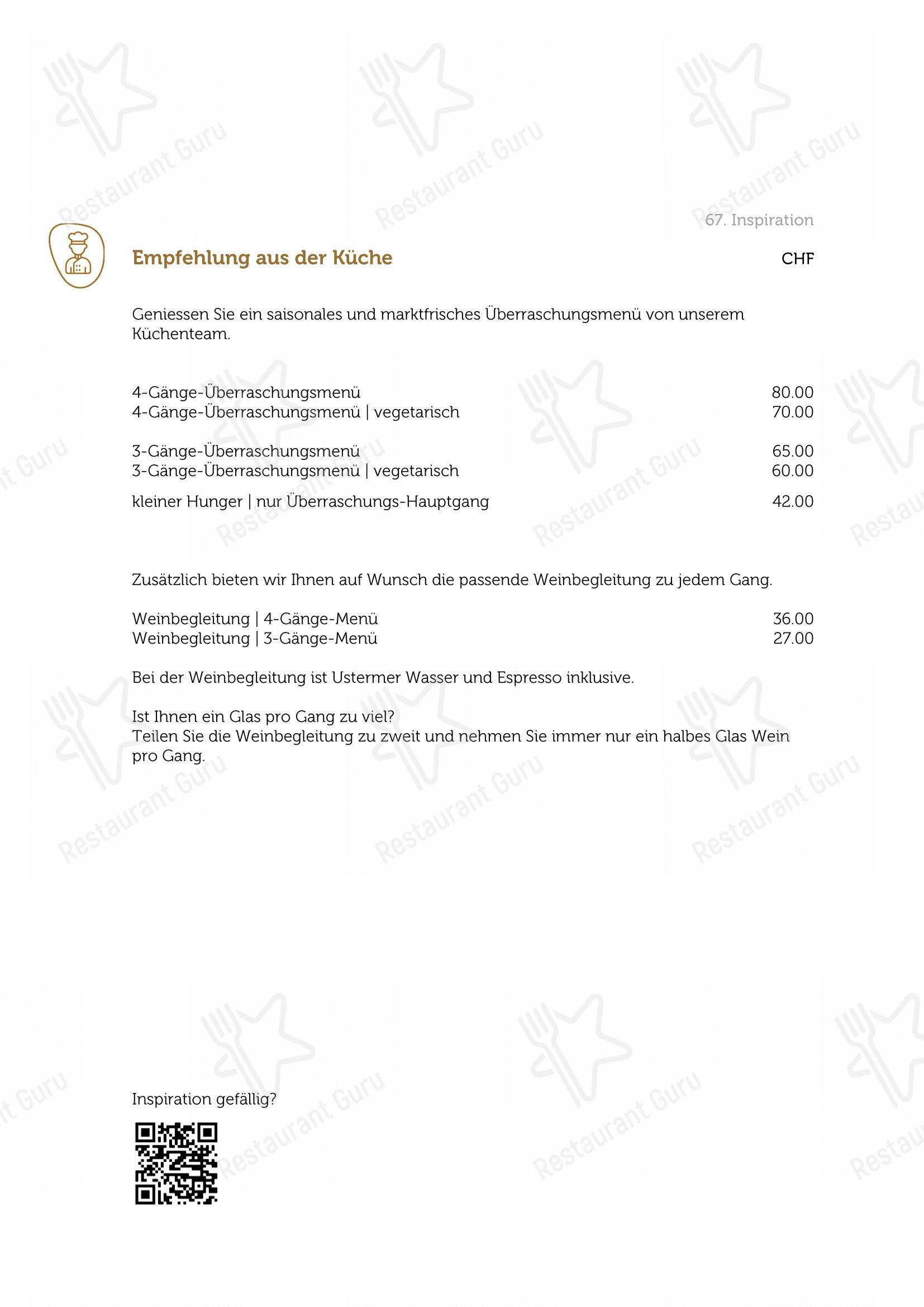 Menu per 8610 Restaurant ristorante
