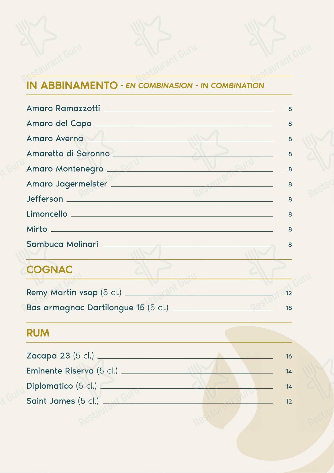 Menu di Balzi Rossi - Коктейльная карта