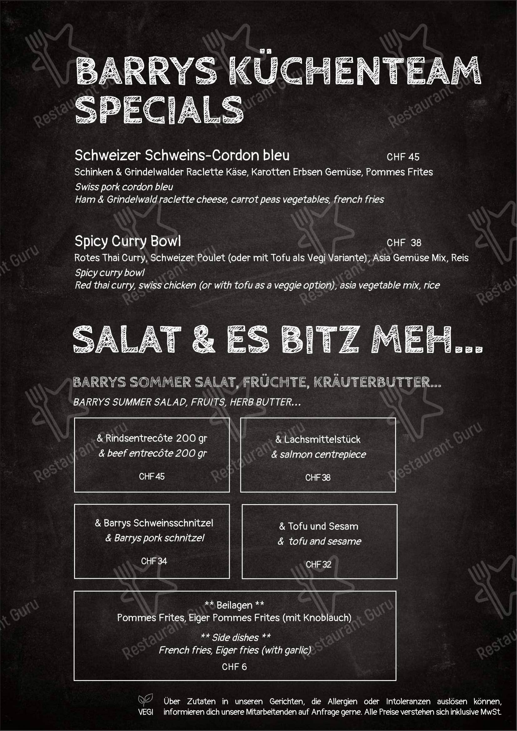 Детское per Barrys Restaurant, Bar & Lounge ristorante