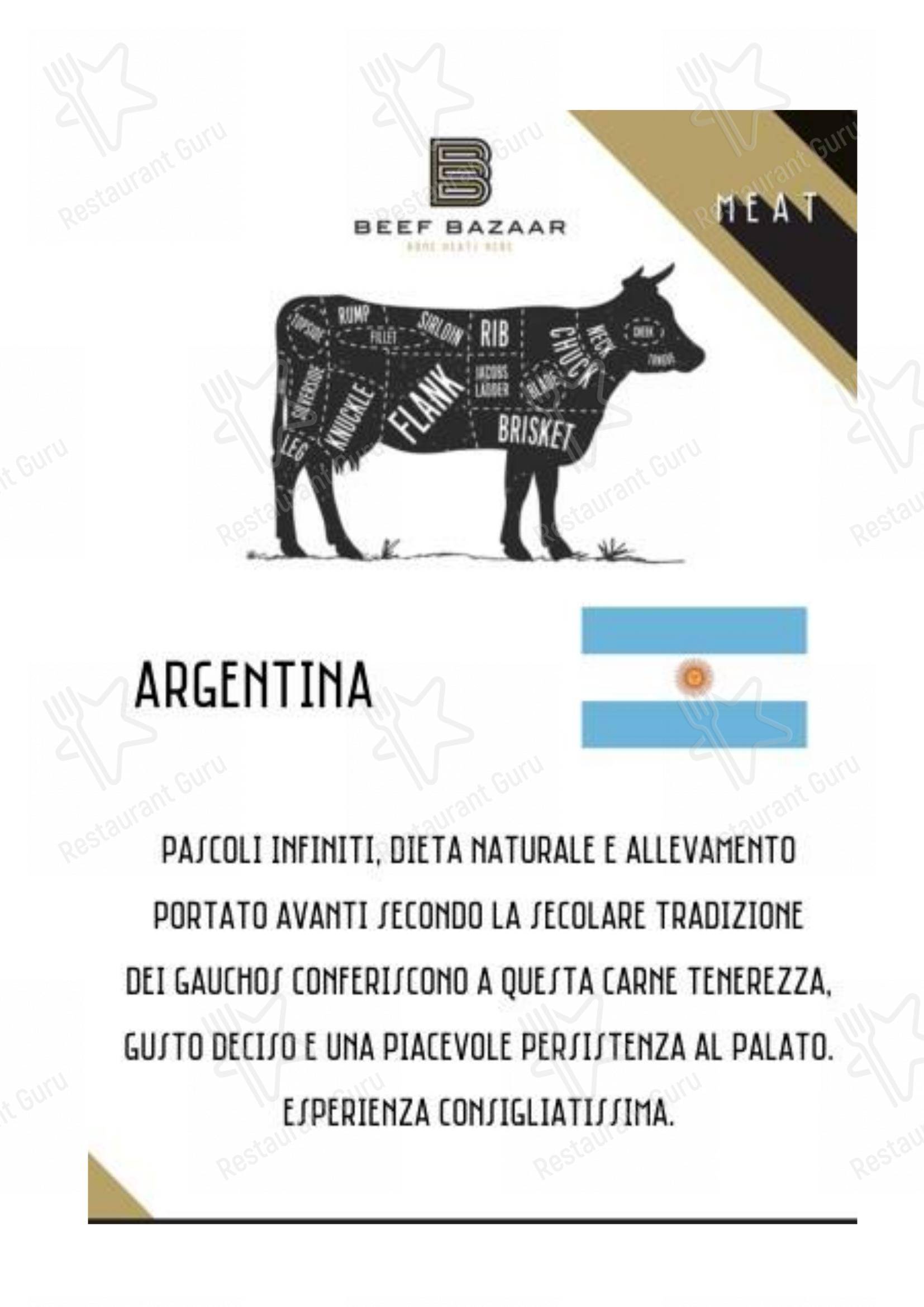 Коктейльная карта per Beef Bazaar steakhouse