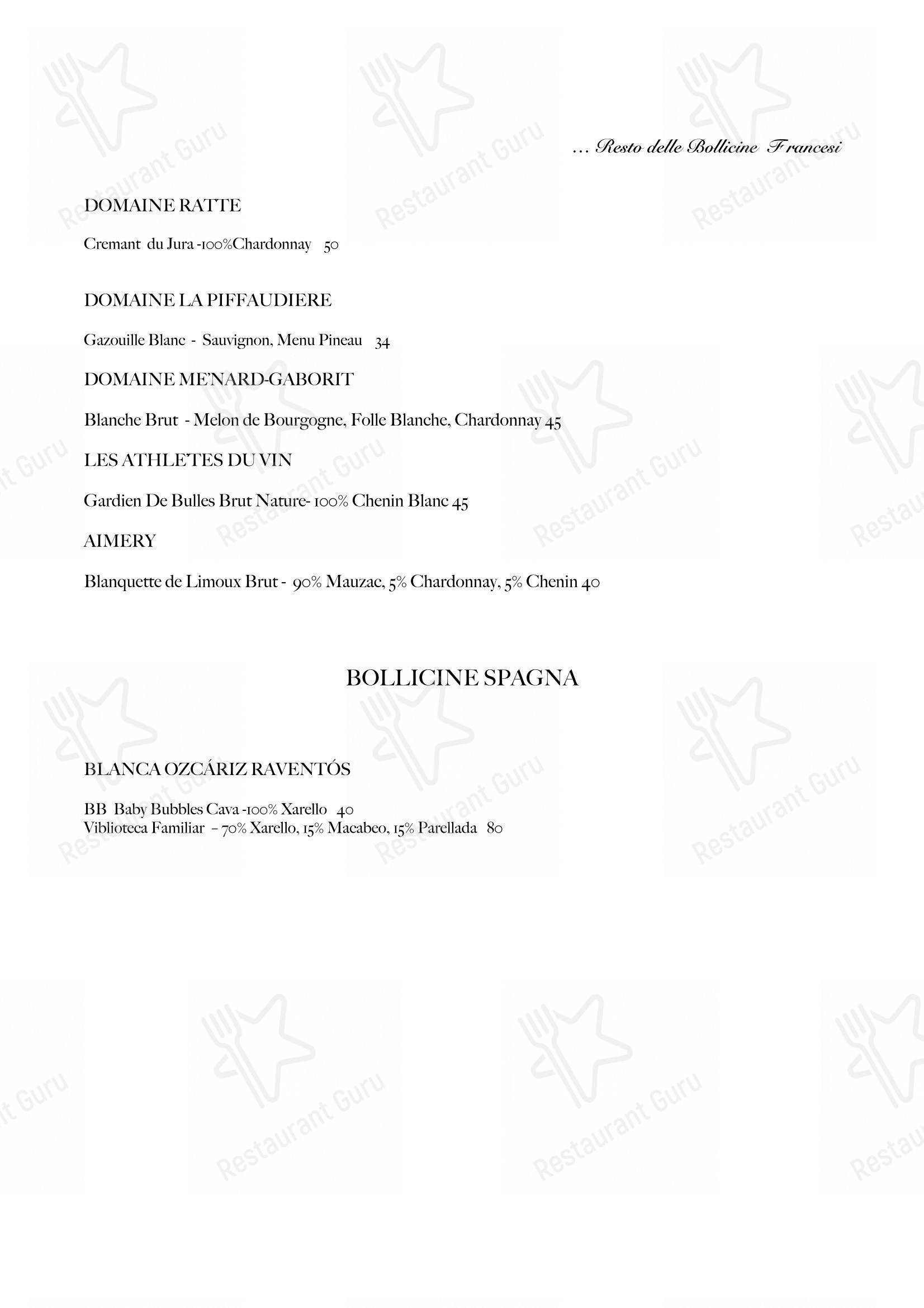 Belle Parti in Padova - Menu