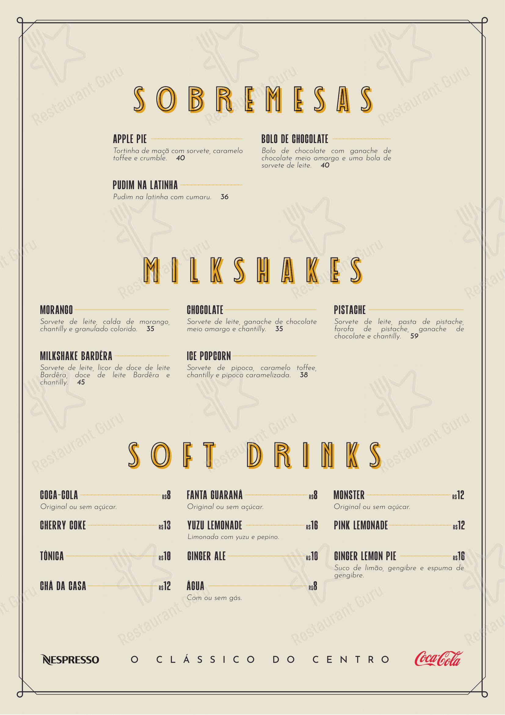 Holy Burger - Menu