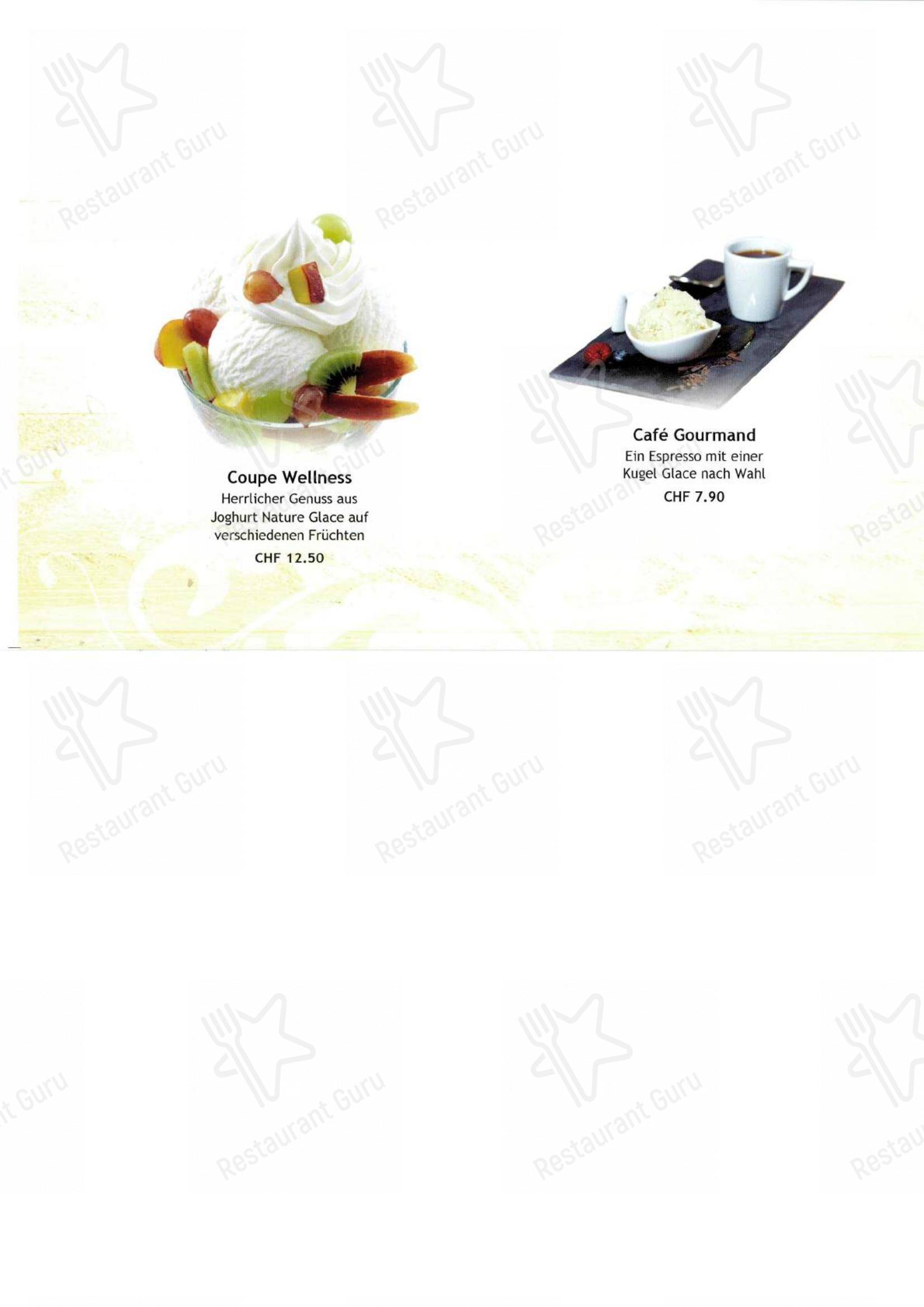 Hotel - Restaurant Frohe Aussicht in Schwende - Menu bar