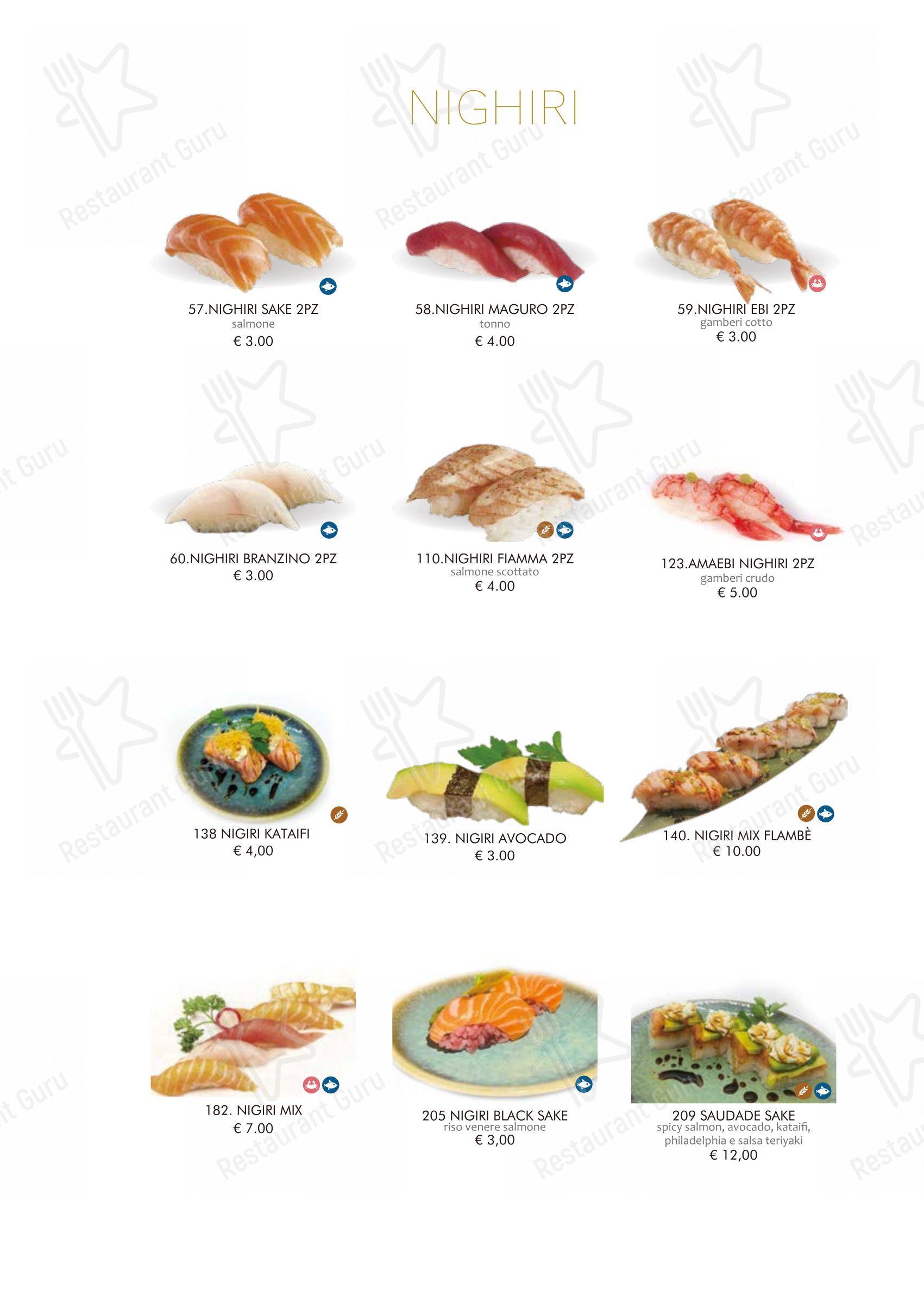Menu di Kurama Restaurant - Основное меню
